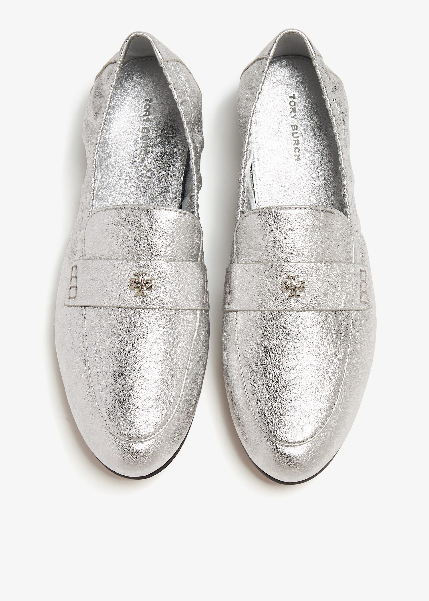 Tory Burch Ballet loafers for Women - Silver in USA | Level Shoes