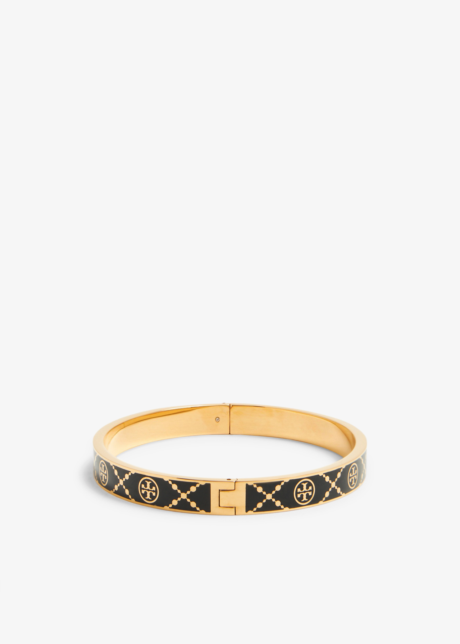 Tory Burch T Monogram hinge bracelet for Women - Black in UAE 