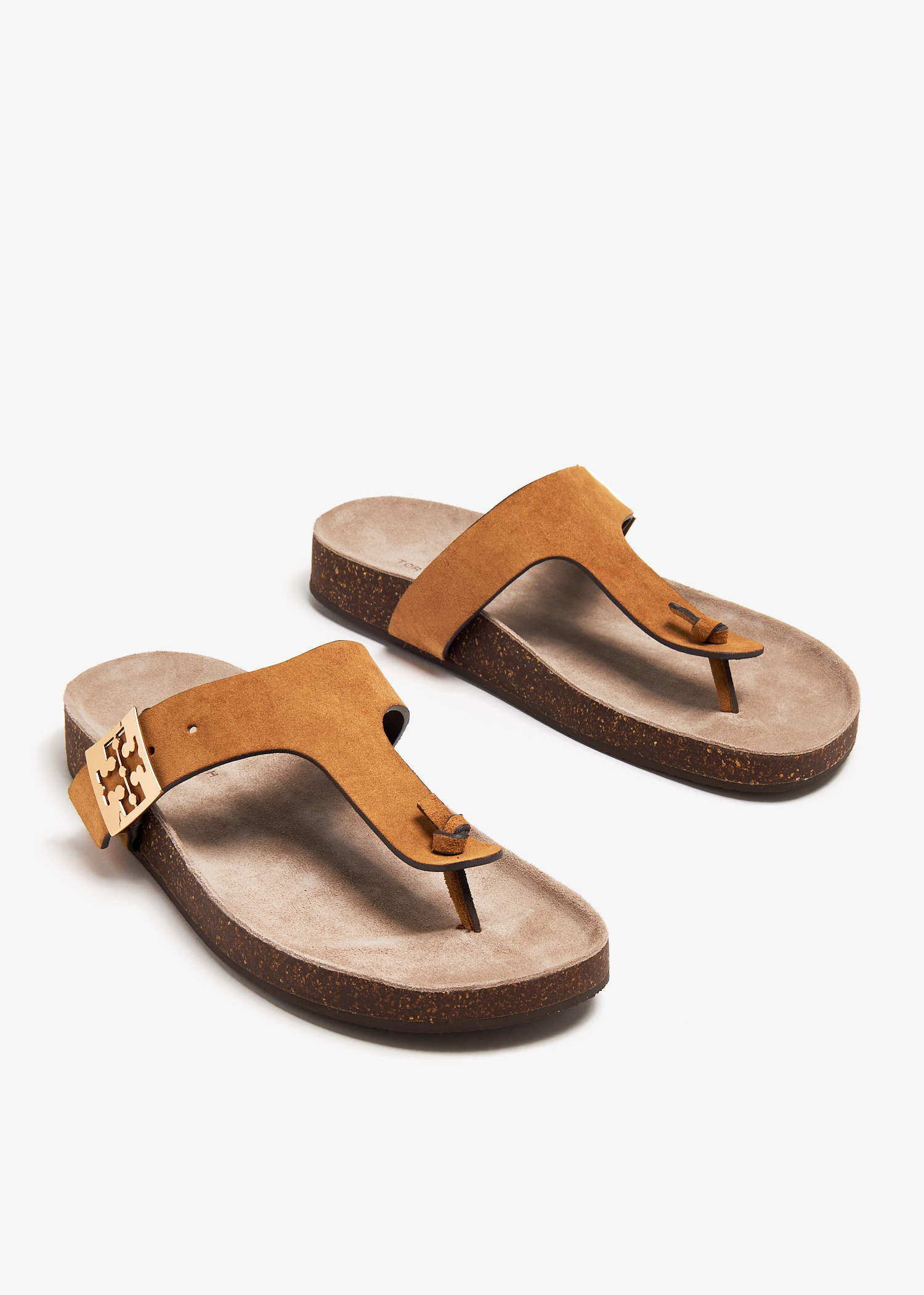 Tory Burch Mellow thong sandals for Women - Brown in USA | Level Shoes