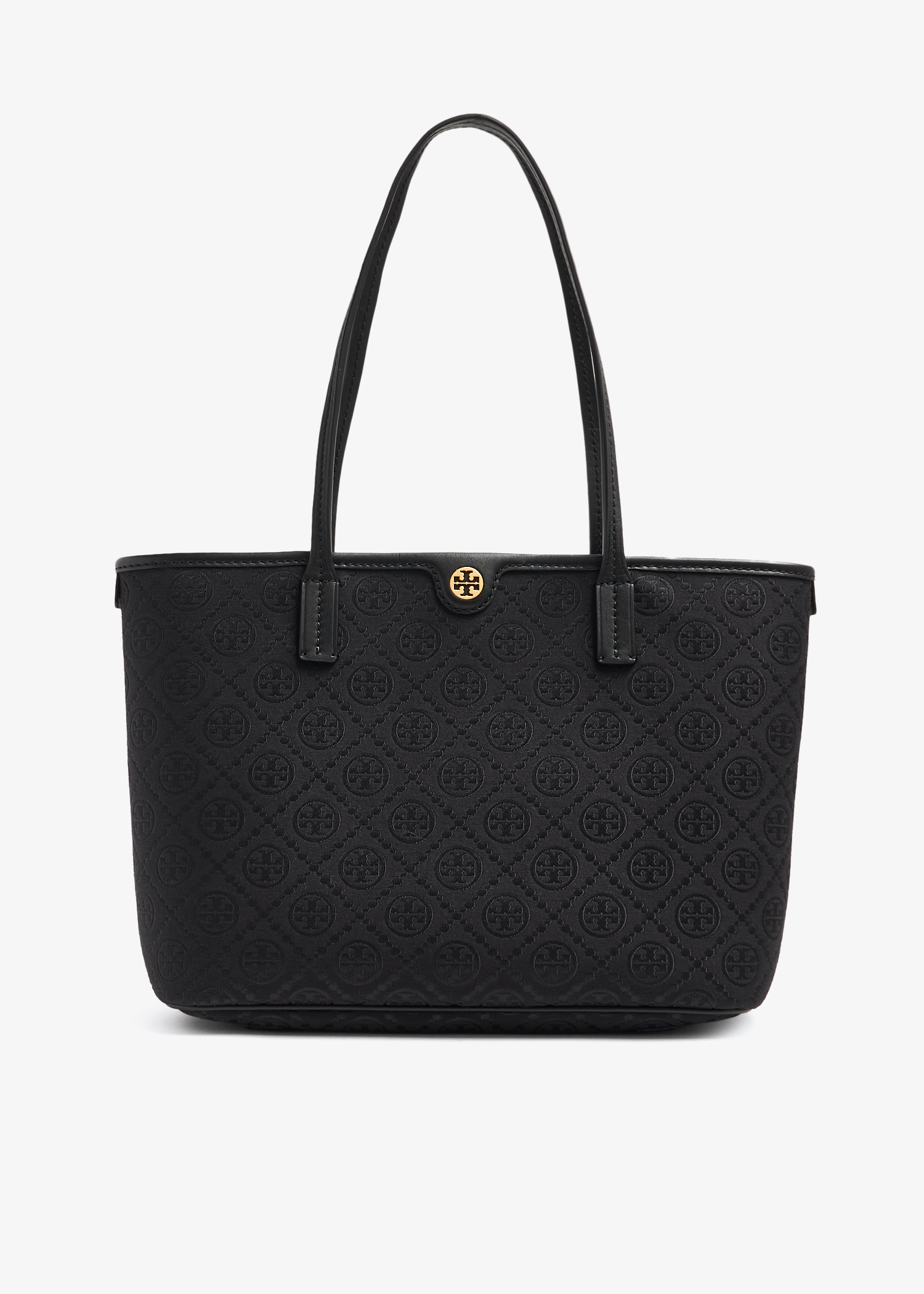 Tory Burch T Monogram small zip tote bag for Women - Black