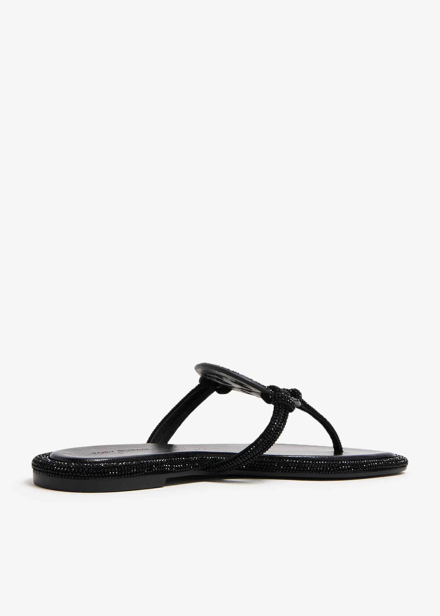 Tory Burch Miller pavé knotted sandals for Women - Black in USA
