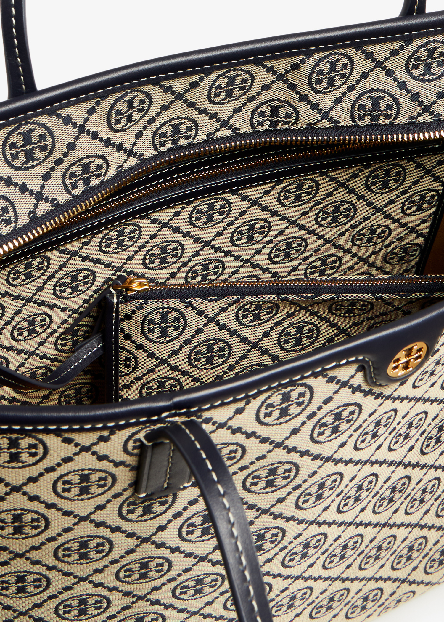Tory Burch T Monogram zip tote bag for Women - Printed in
