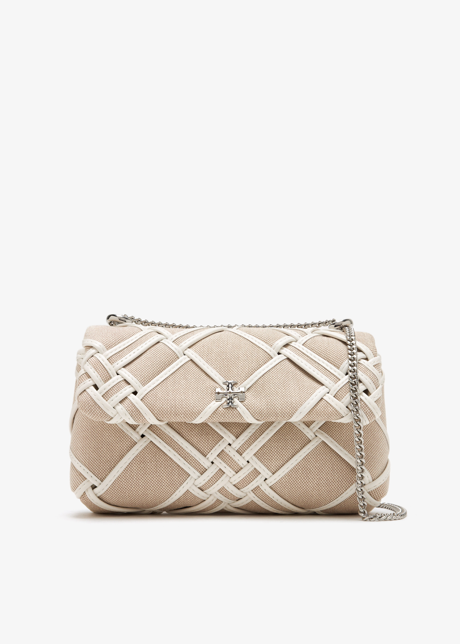 Tory Burch Kira mini flap shoulder bag for Women - Beige in USA