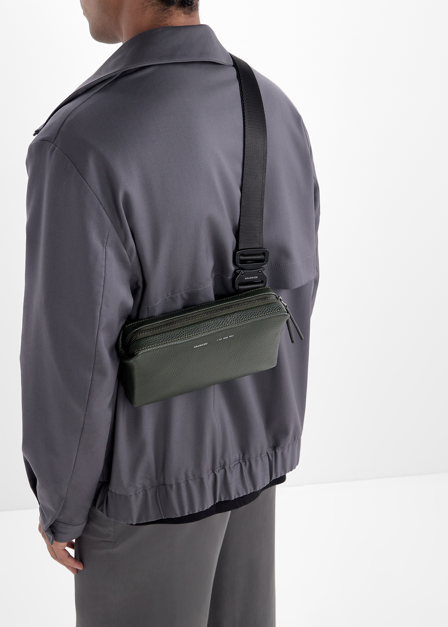 GRAMS28 157 essential sling bag for Men - Green in USA | Level Shoes