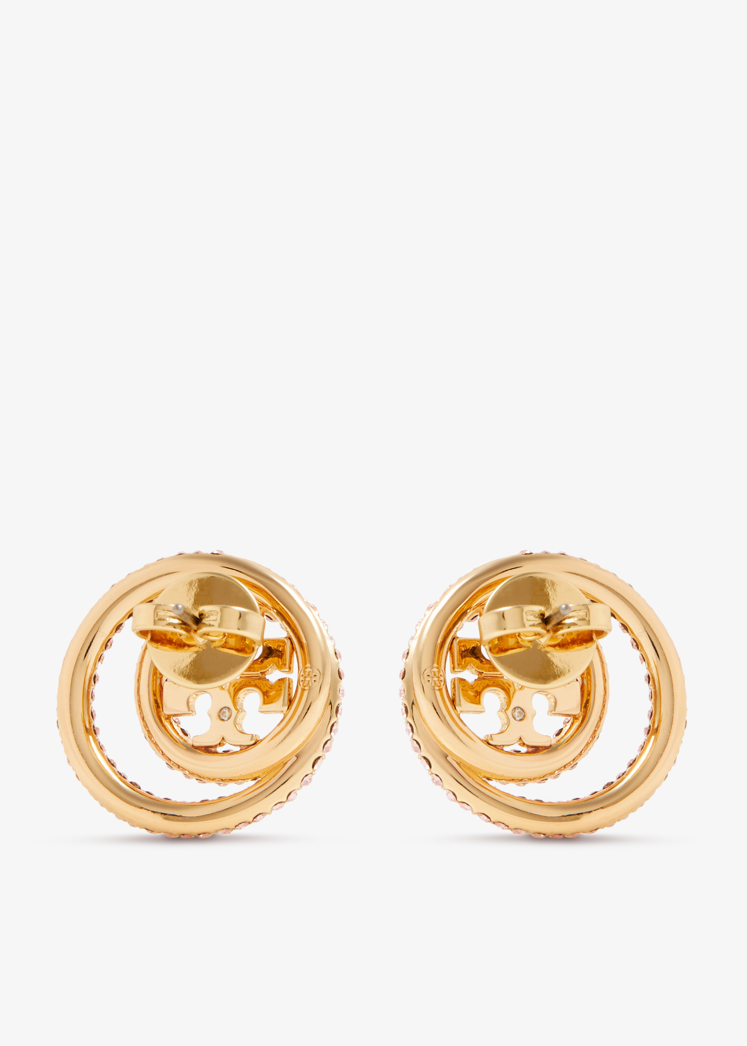 Tory Burch Miller double ring stud earrings for Women - Gold