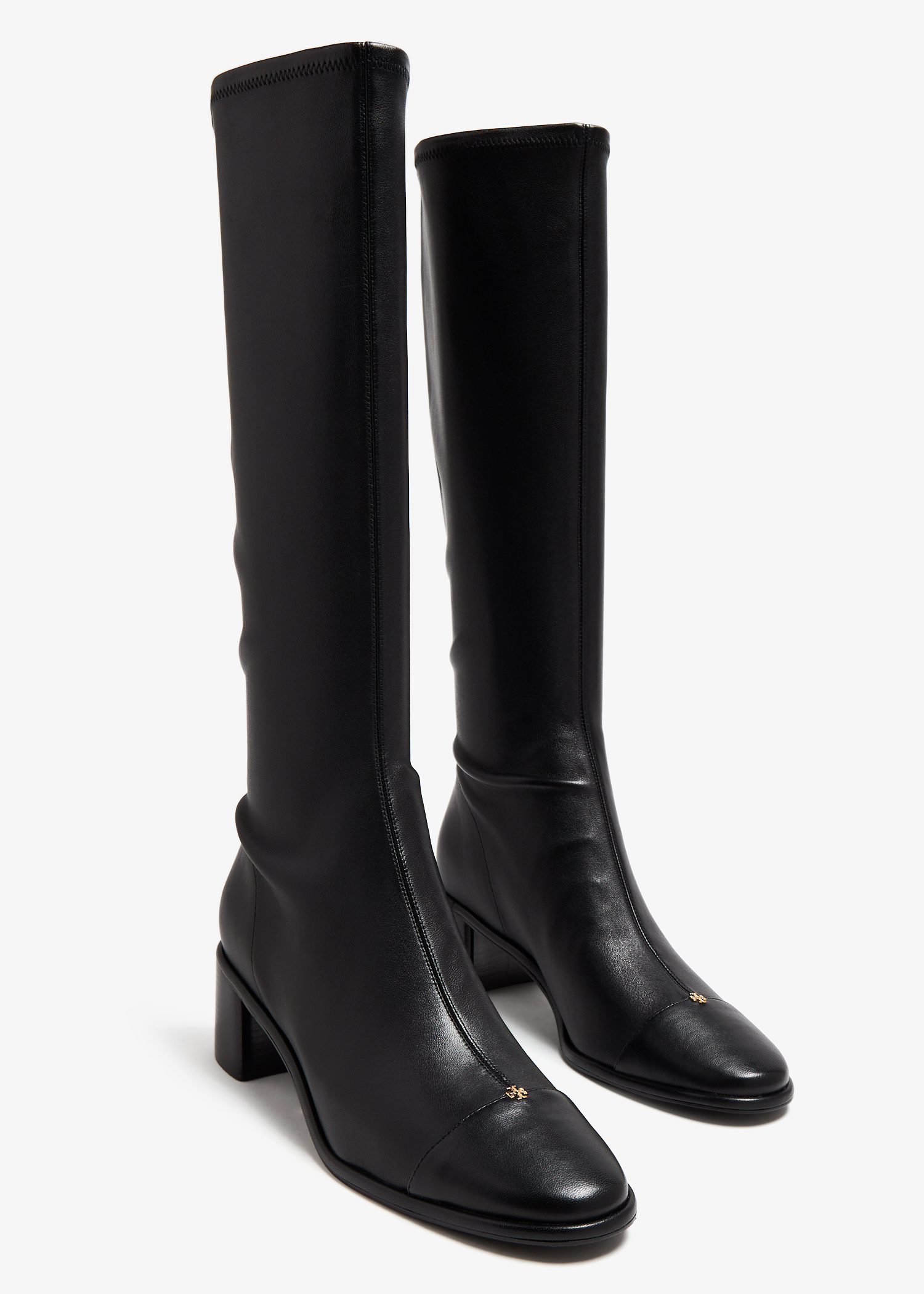 Tory Burch Cap-toe knee-high boots for Women - Black in