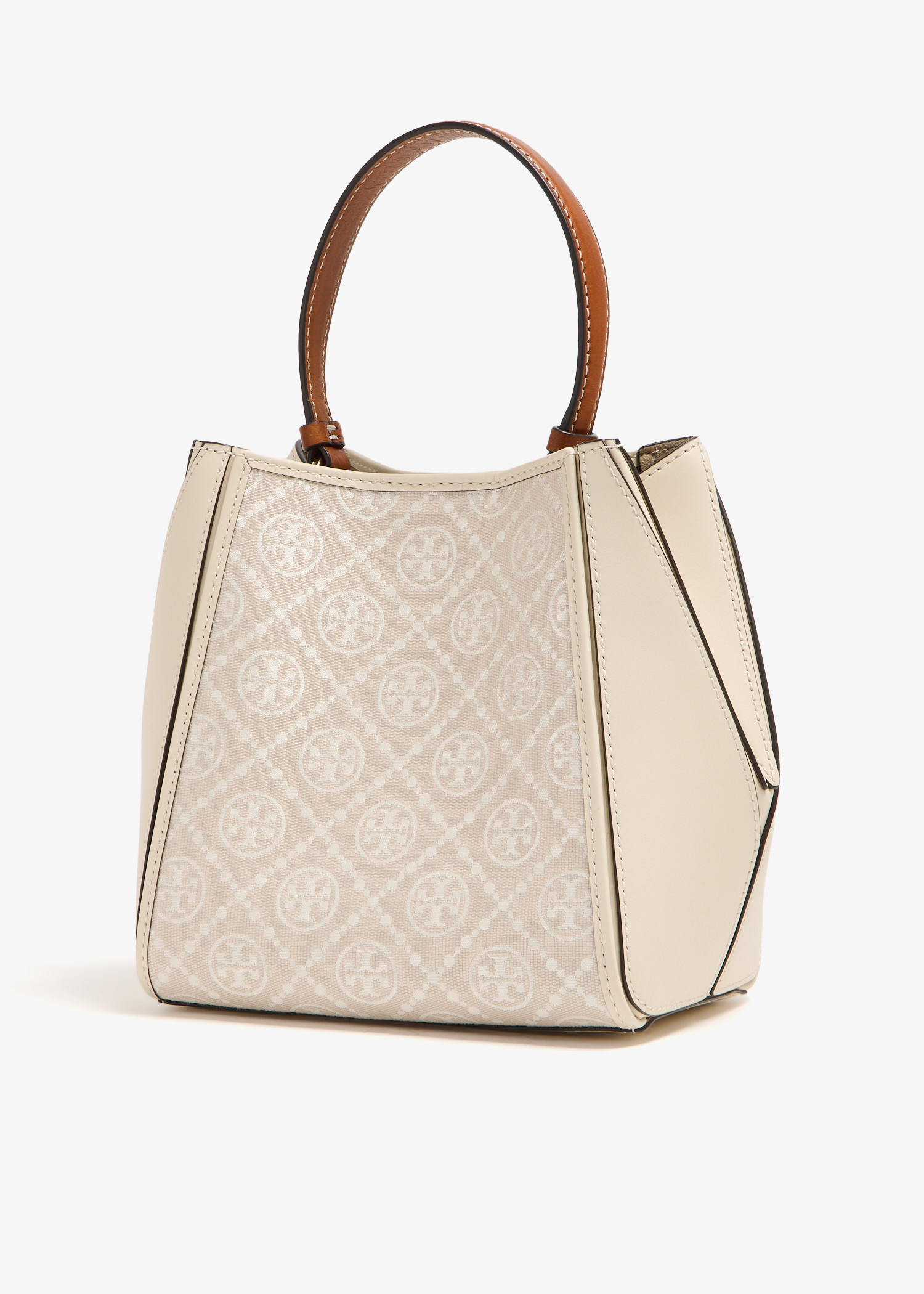 ★Tory Burch★Mcgraw T Monogram Small Bucket Bag Tory Burch Mcgraw T Monogram Small Bucket Bag | italist