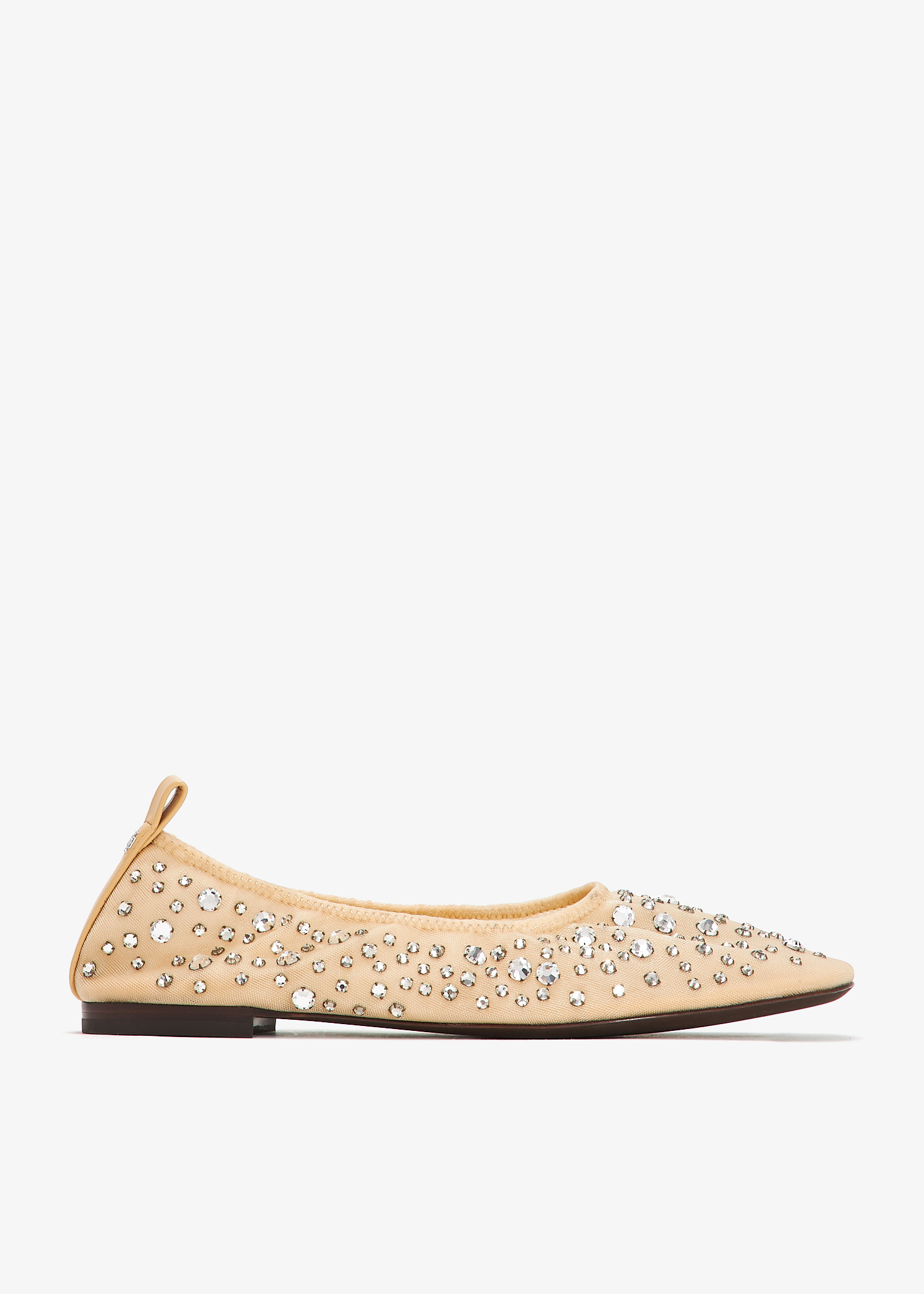 Tory Burch Crystal ballerinas for Women - Beige in UAE