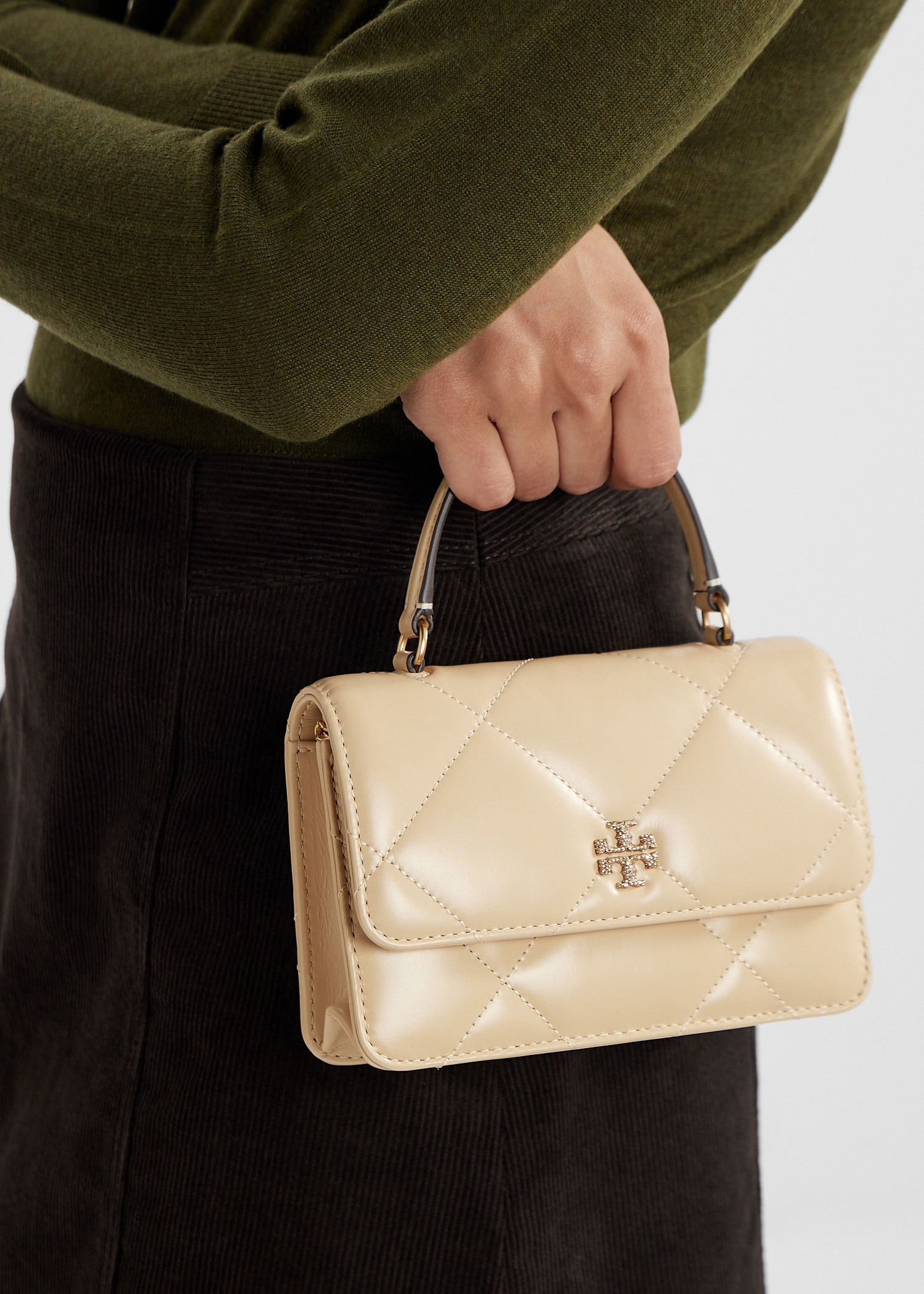 Tory Burch Kira mini top-handle chain wallet for Women