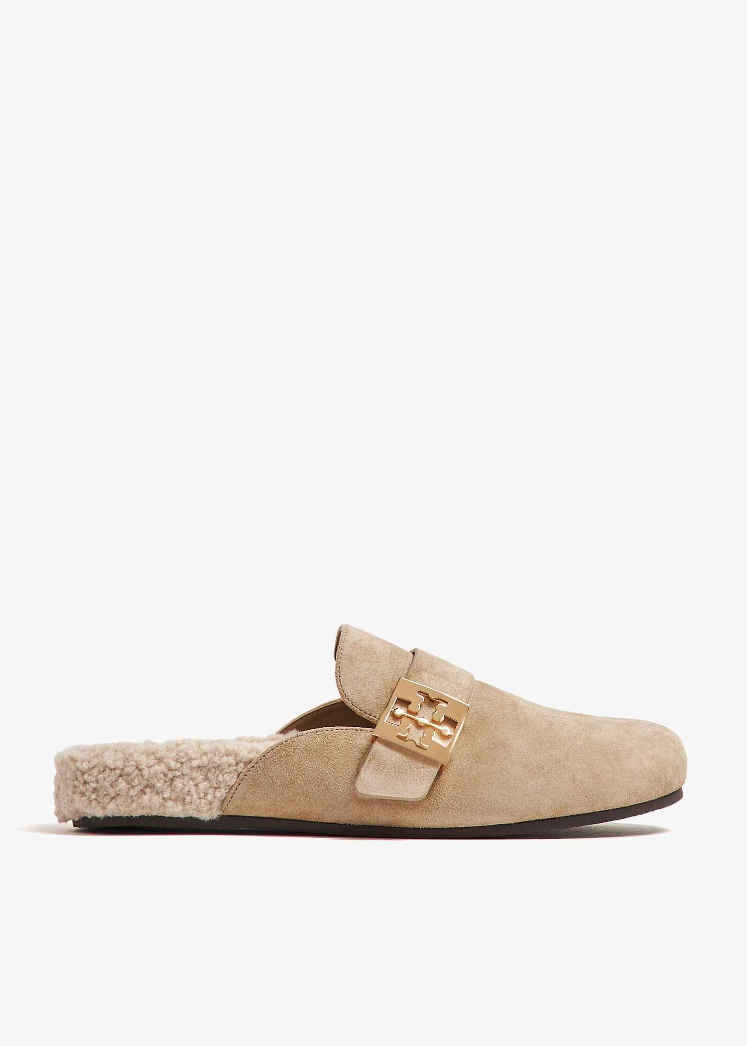 Tory Burch Mellow shearling mules for Women - Beige in UAE