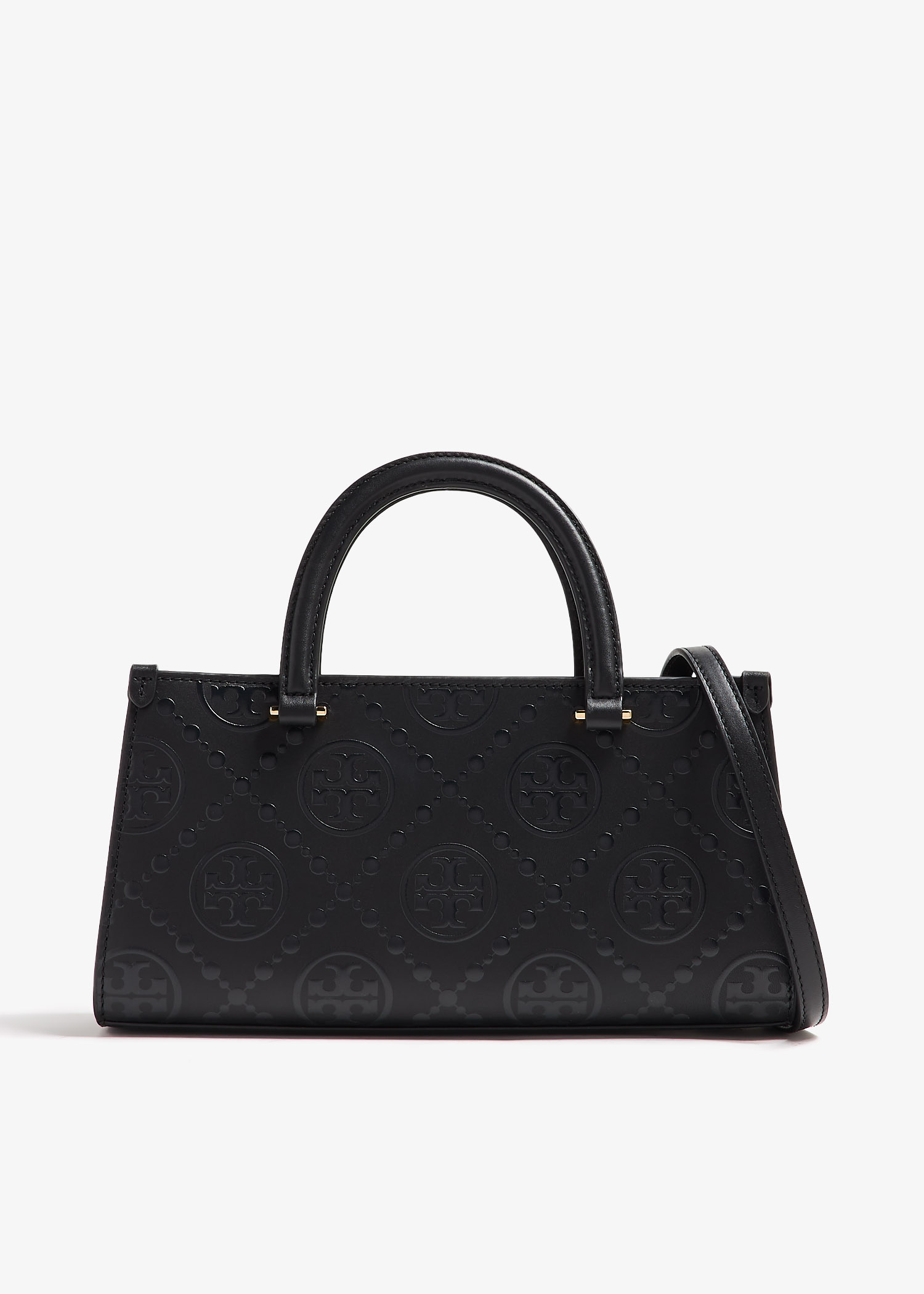TORY BURCH 176060200 関税送料込 Tory Burch Small T Monogram E/W tote bag for Women - Black