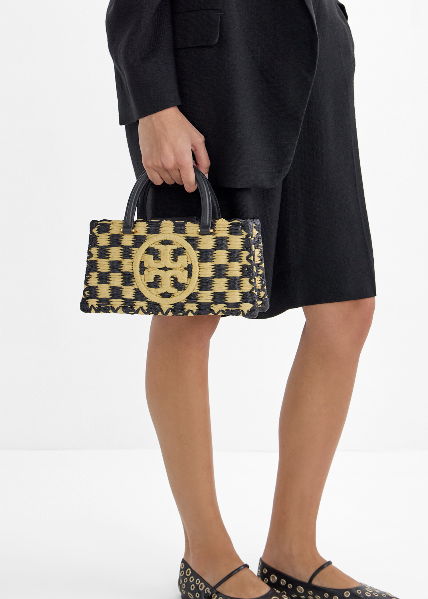 Tory Burch Ella East-West tote bag for Women - Beige in UAE Tory Burch Ella East-West tote bag for Women - Beige in UAE