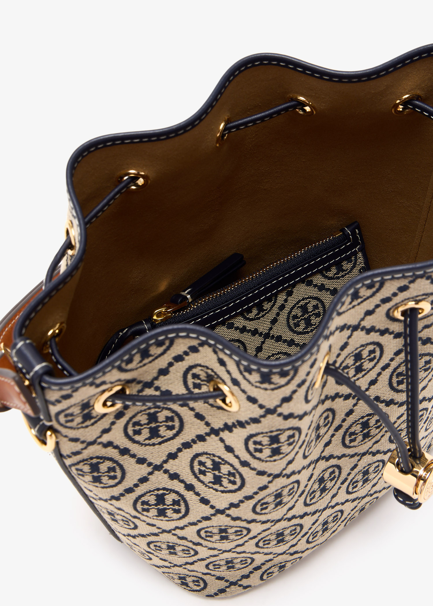 Tory Burch T Monogram bucket bag for Women - Printed in UAE