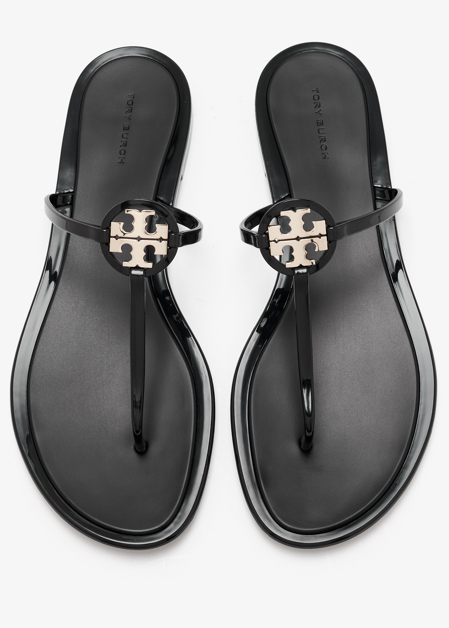 カーコページ Tory Burch Mini Miller jelly sandals for Women - Black in UAE