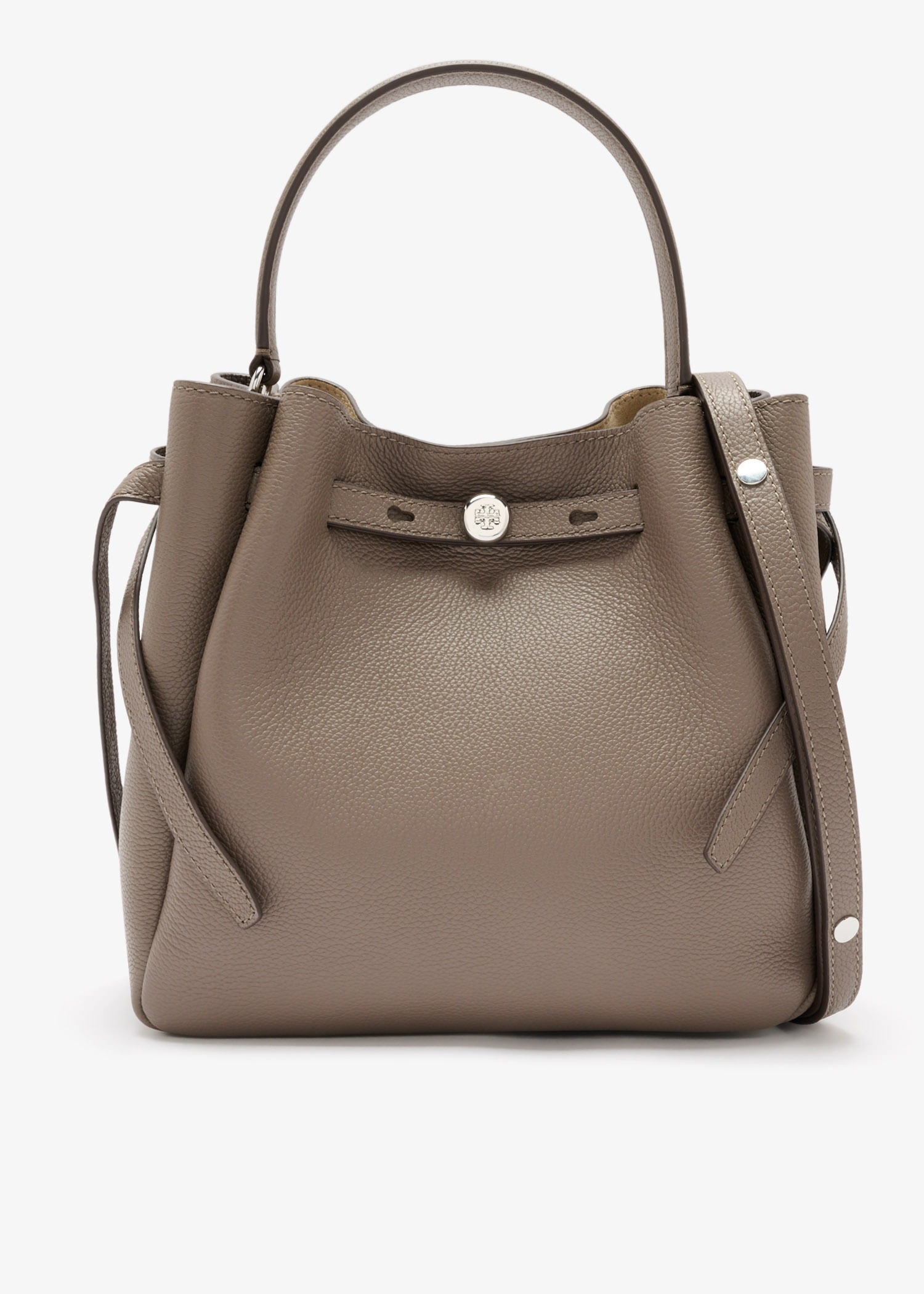 Tory Burch Romy bucket bag for Women - Taupe in USA | Level Shoes
