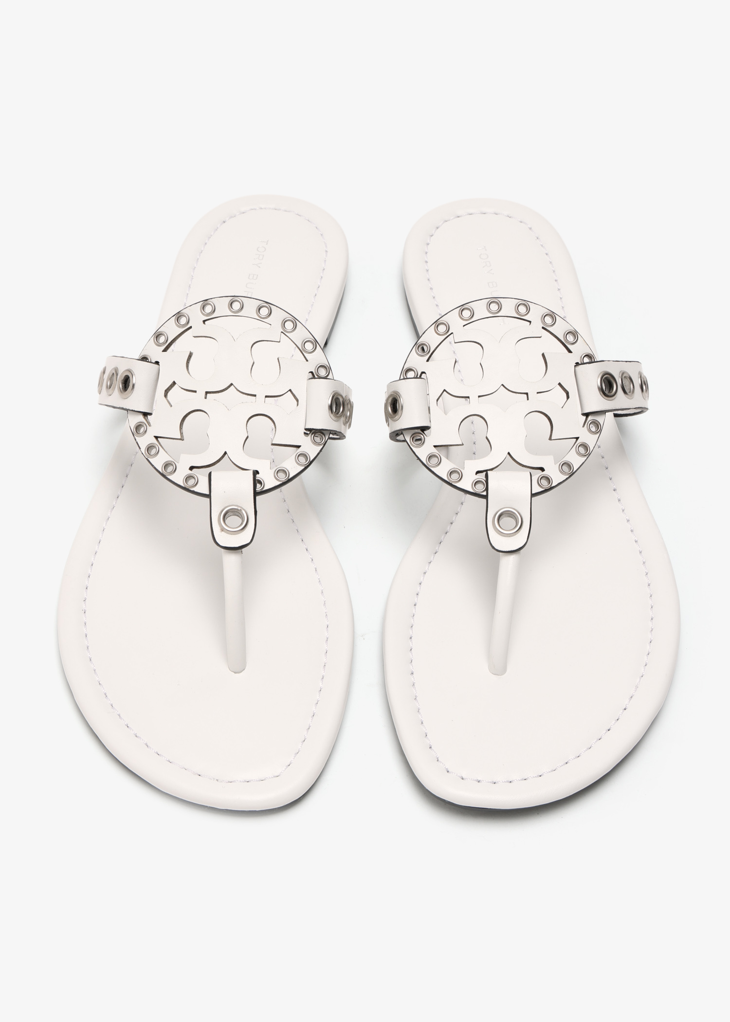 Tory Burch Miller eyelet sandals for Women - White in USA | Level
