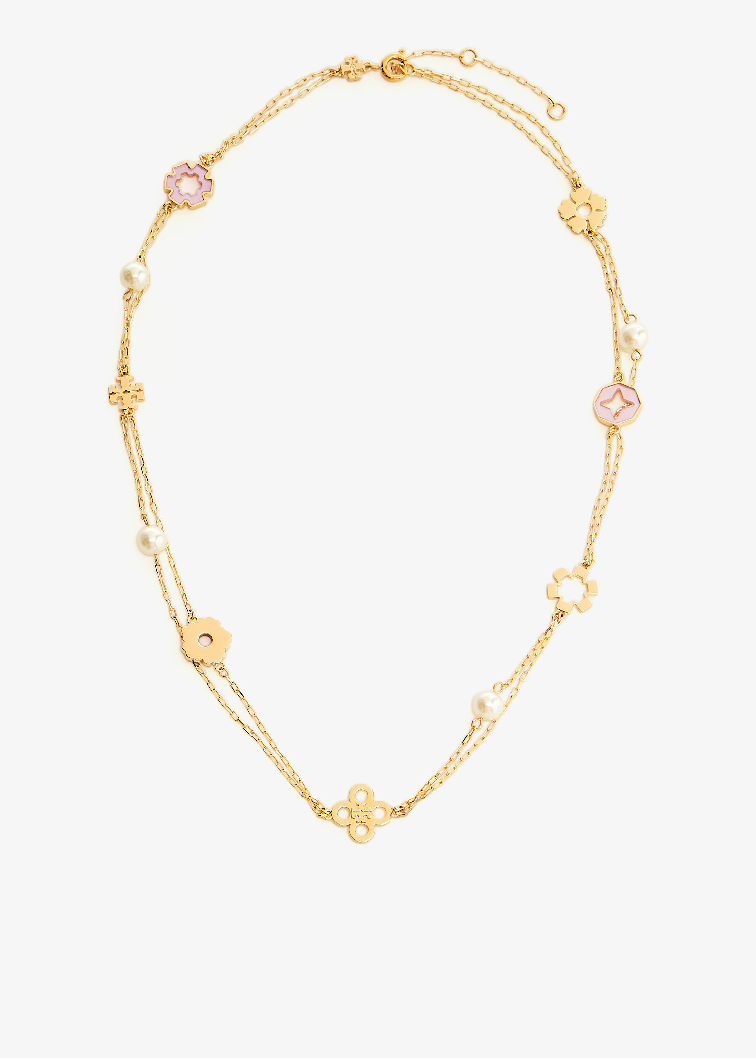 Tory Burch Kira Clover layered necklace for Women - Gold in USA