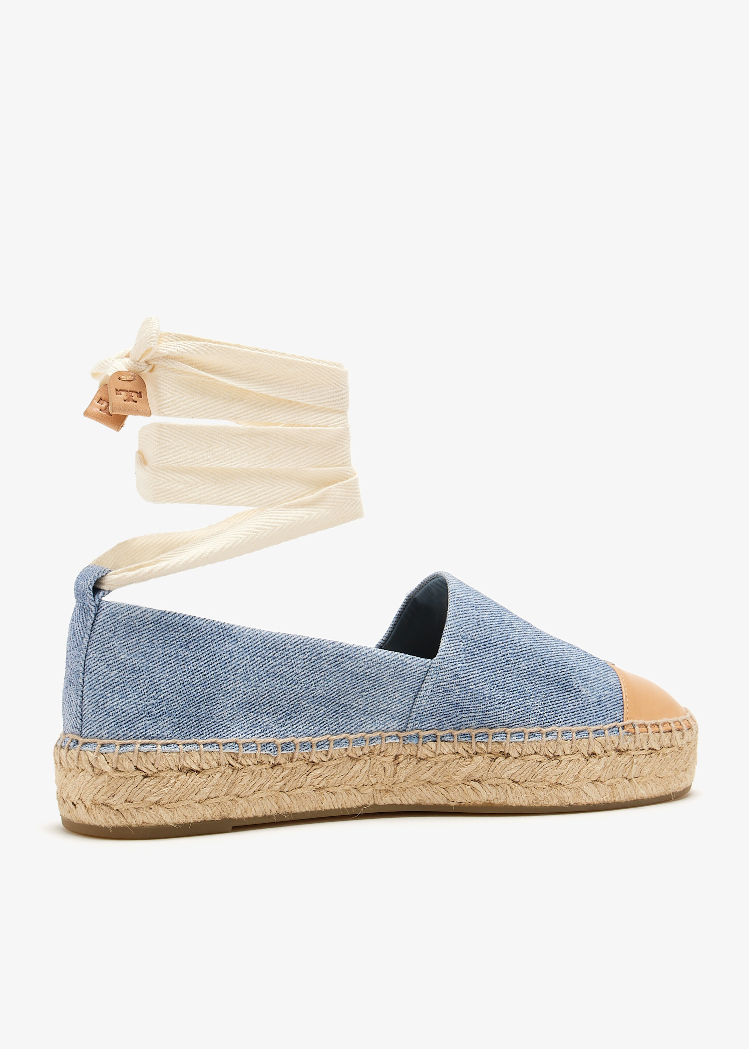 フラットシューズ TORY BURCH Woman Espadrilles White 167243 251 Tory Burch Cap-toe espadrilles for Women - Blue in UAE
