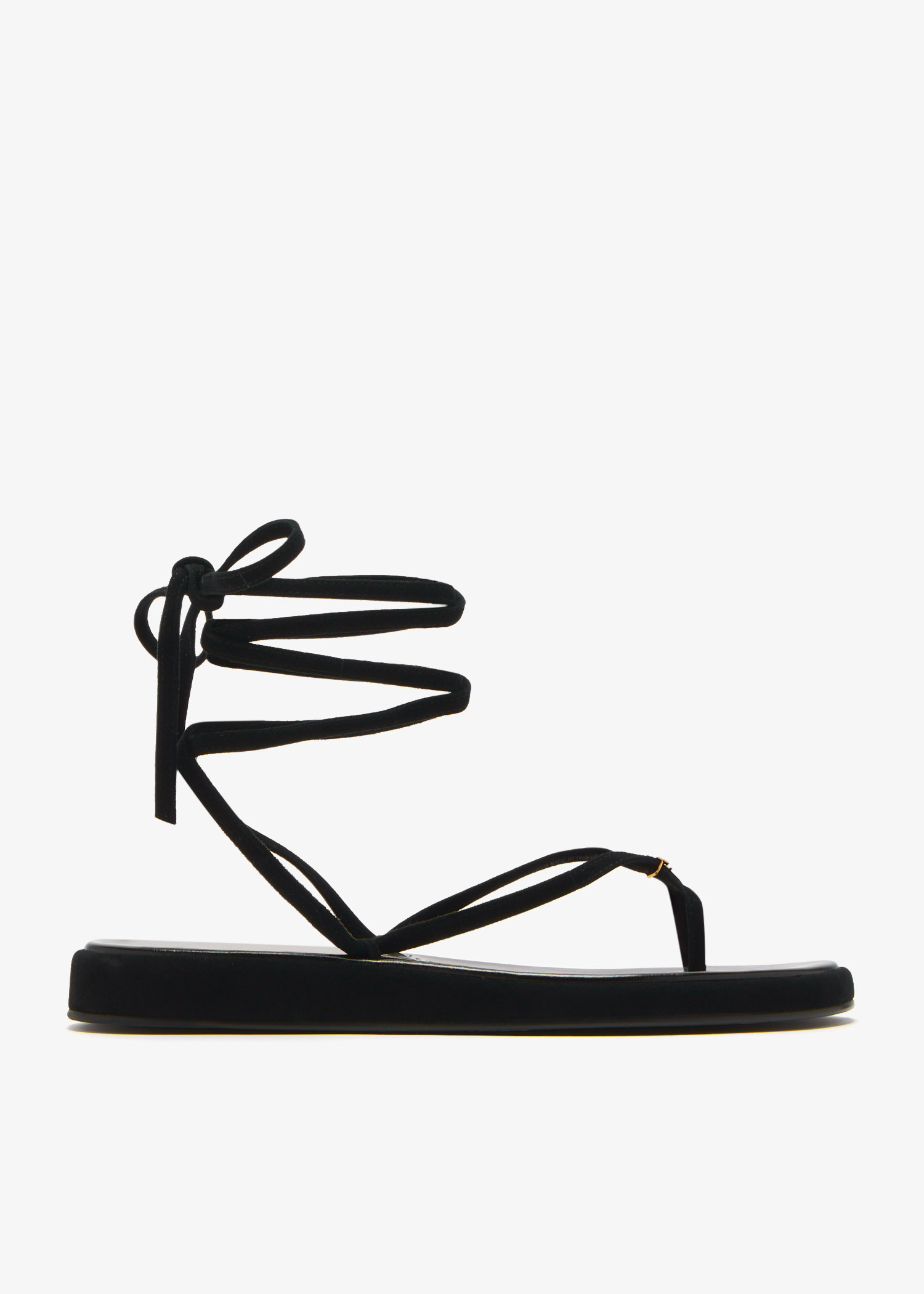 Tory Burch Capri ankle wrap sandals for Women - Black in UAE