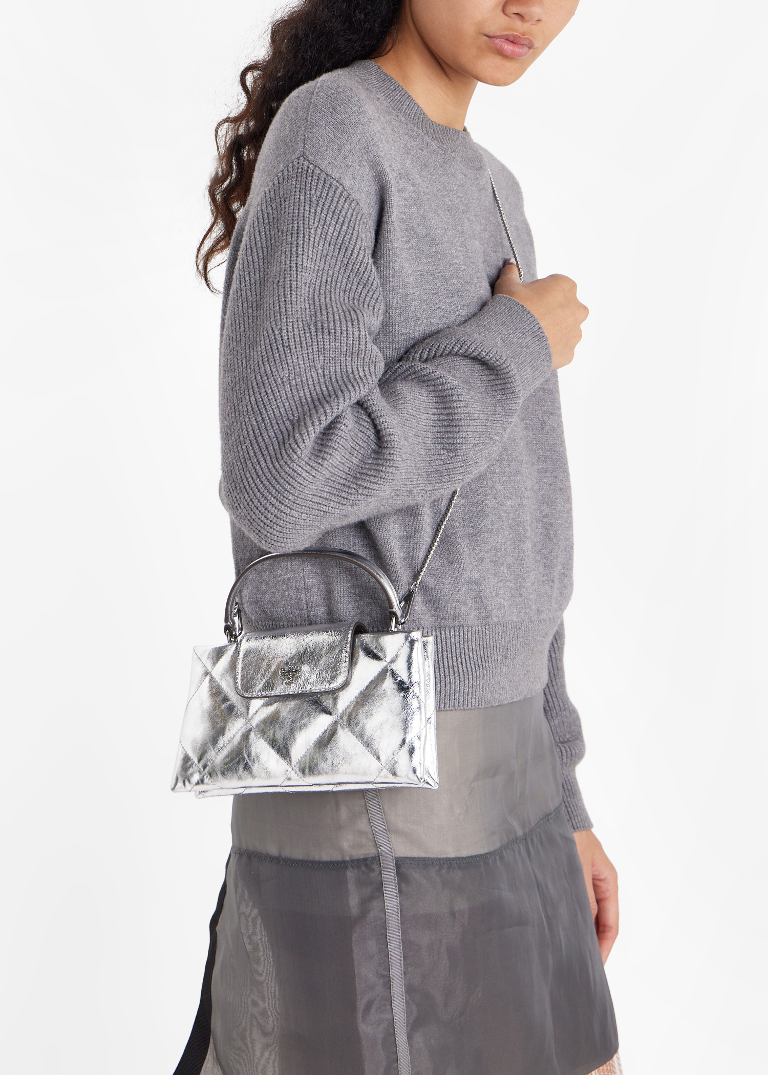 Tory Burch Kira diamond quilt East West top handle bag for Women 