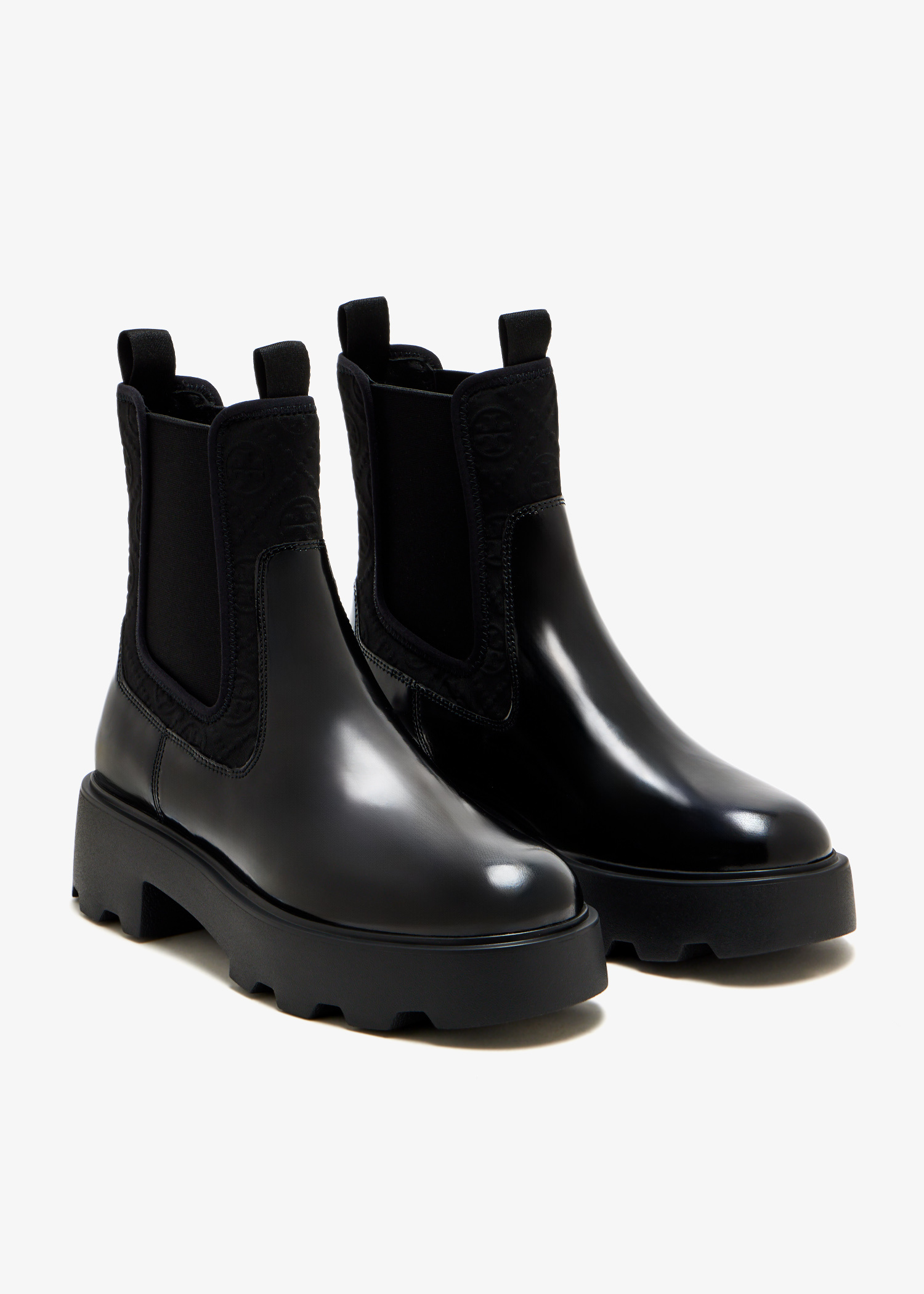 Tory Burch T Monogram Chelsea boots for Women - Black in USA