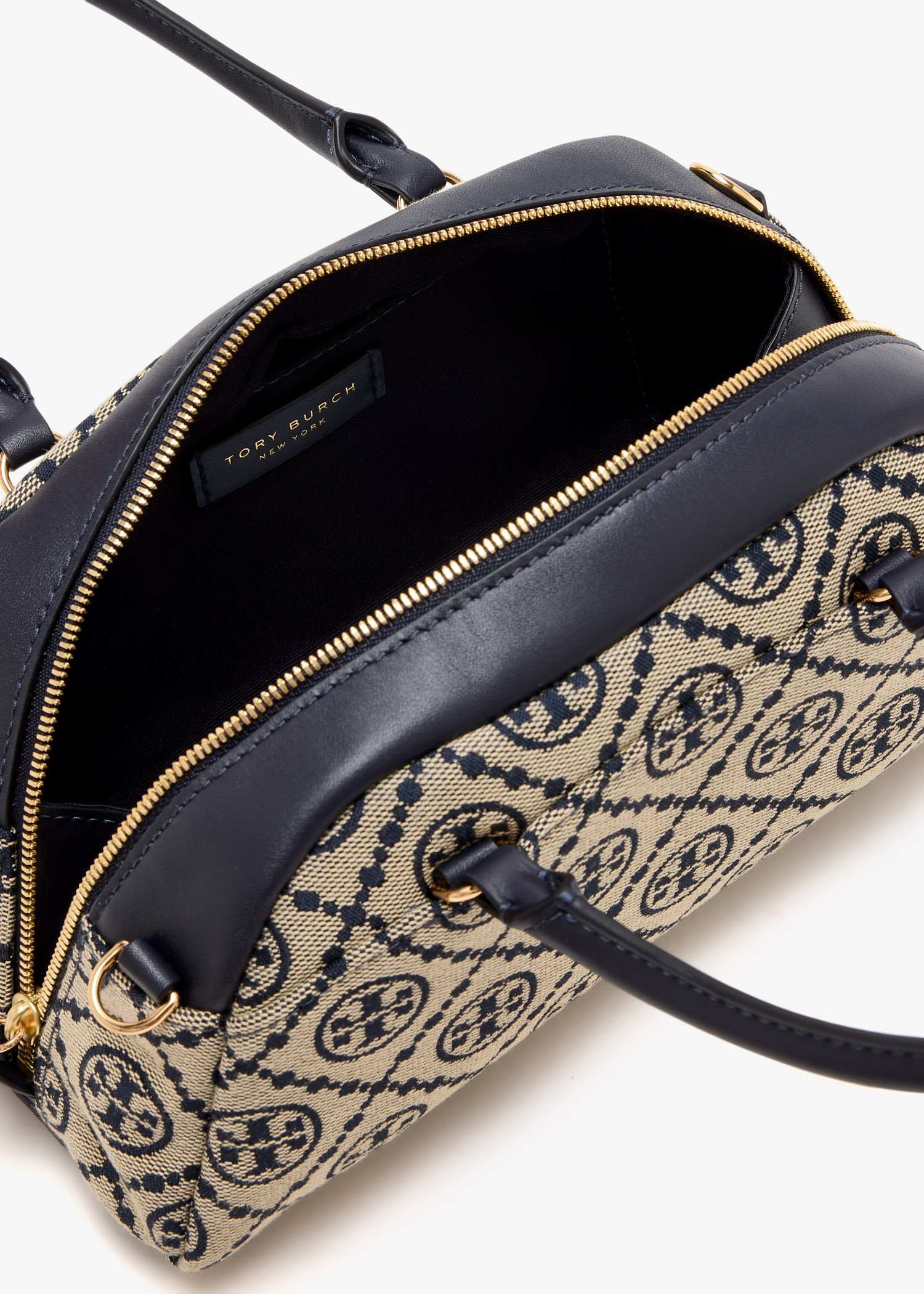 Tory Burch T Monogram Mini Bowler bag for Women - Printed in USA 