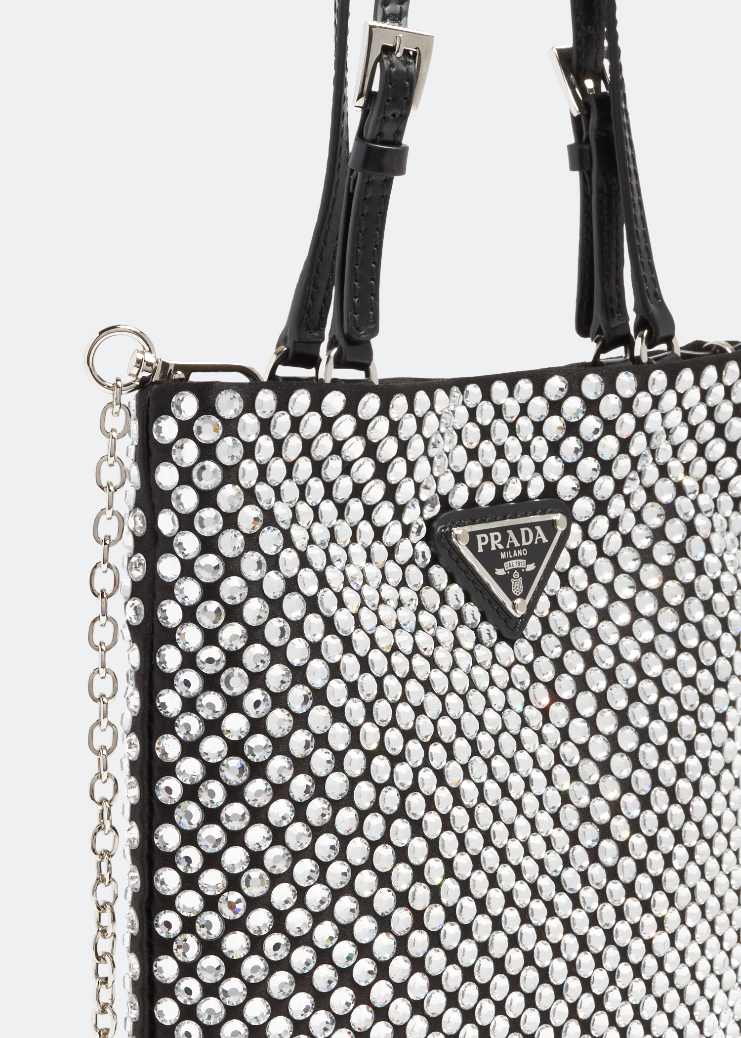 【VIPセール】PRADA スタッズ&クリスタル 1BG459 限定トート VIPセール】PRADA スタッズ&クリスタル 1BG459 限定トート