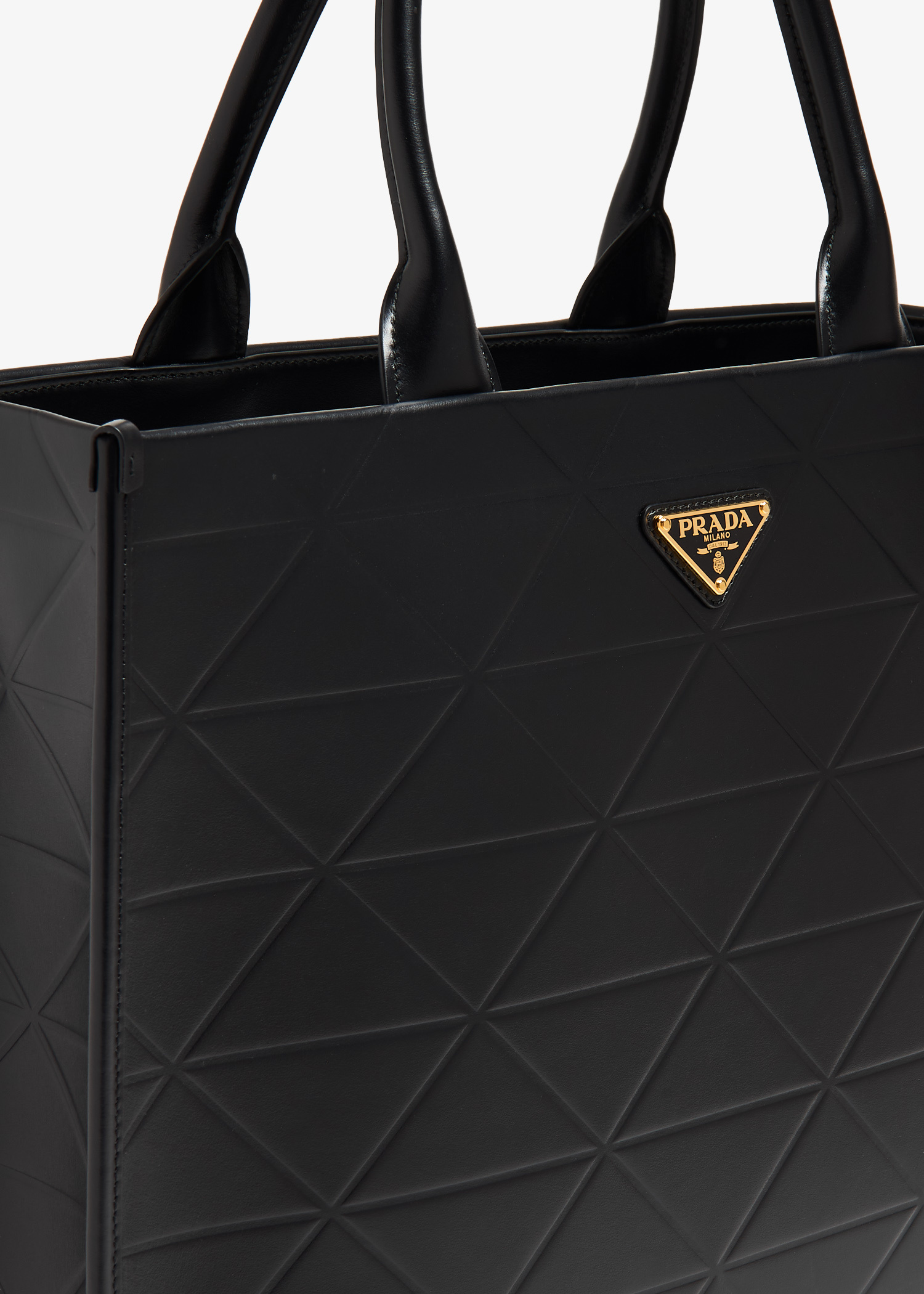 Prada Symbole large leather bag for Women - Black in UAE | Level Shoes