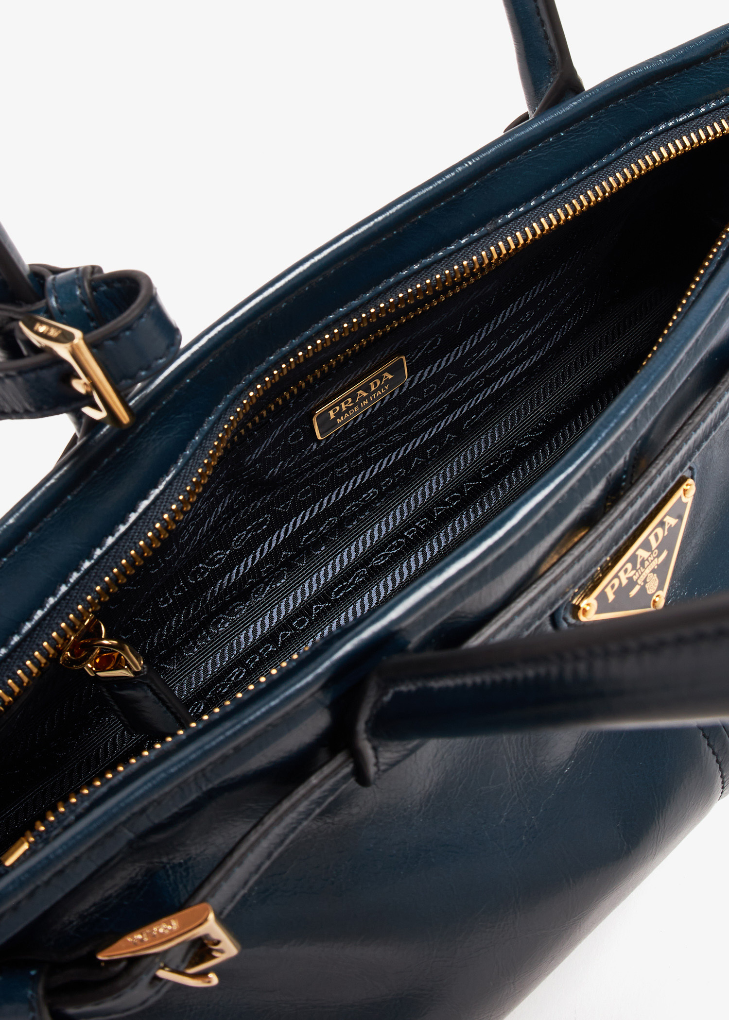 Prada Prada Bonnie medium leather handbag for Women - Navy in KSA