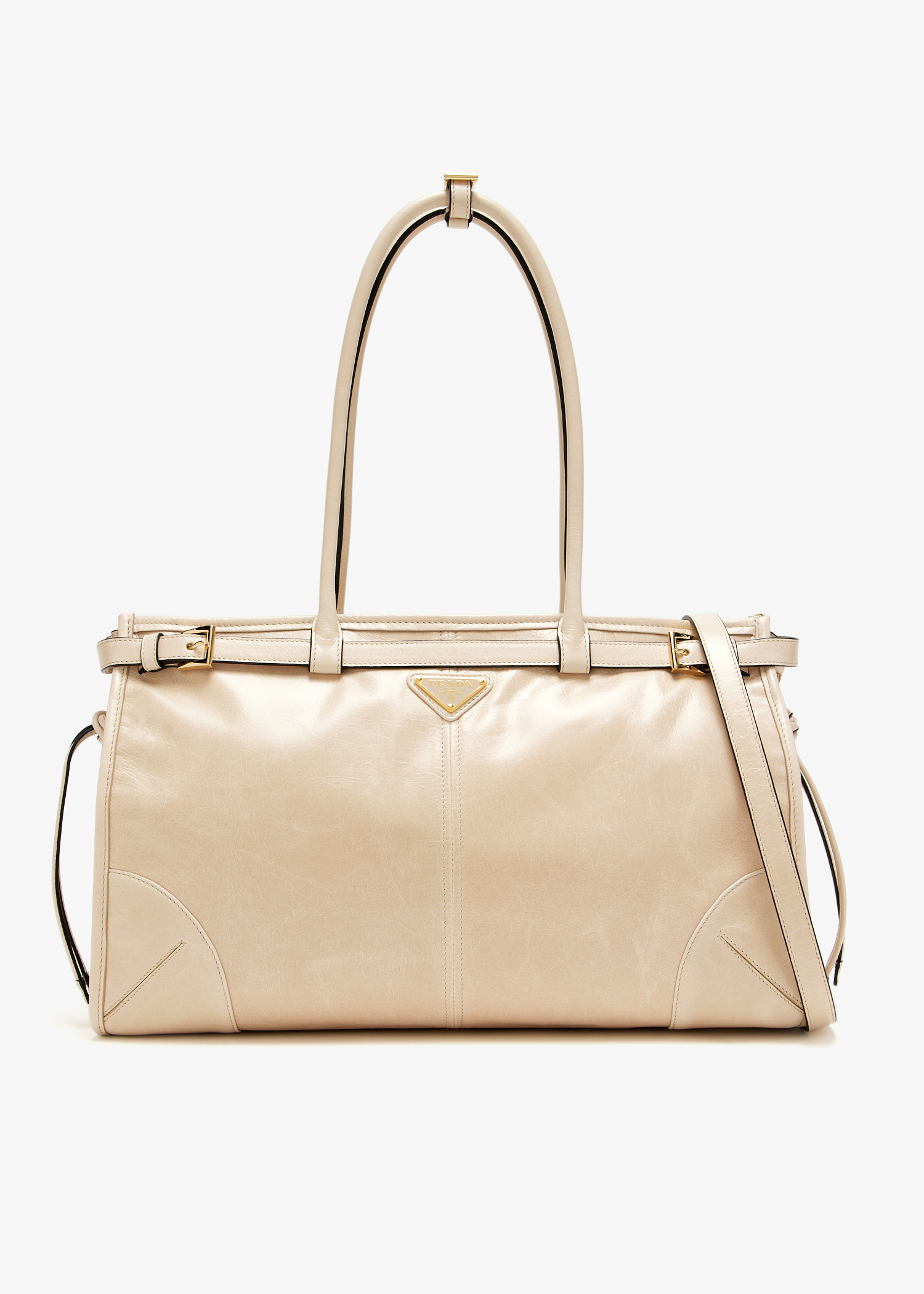 トートバッグ PRADA Woman Tote bags Camel 1BG550VONT2DKV F03BH Caramel Large leather tote bag | PRADA