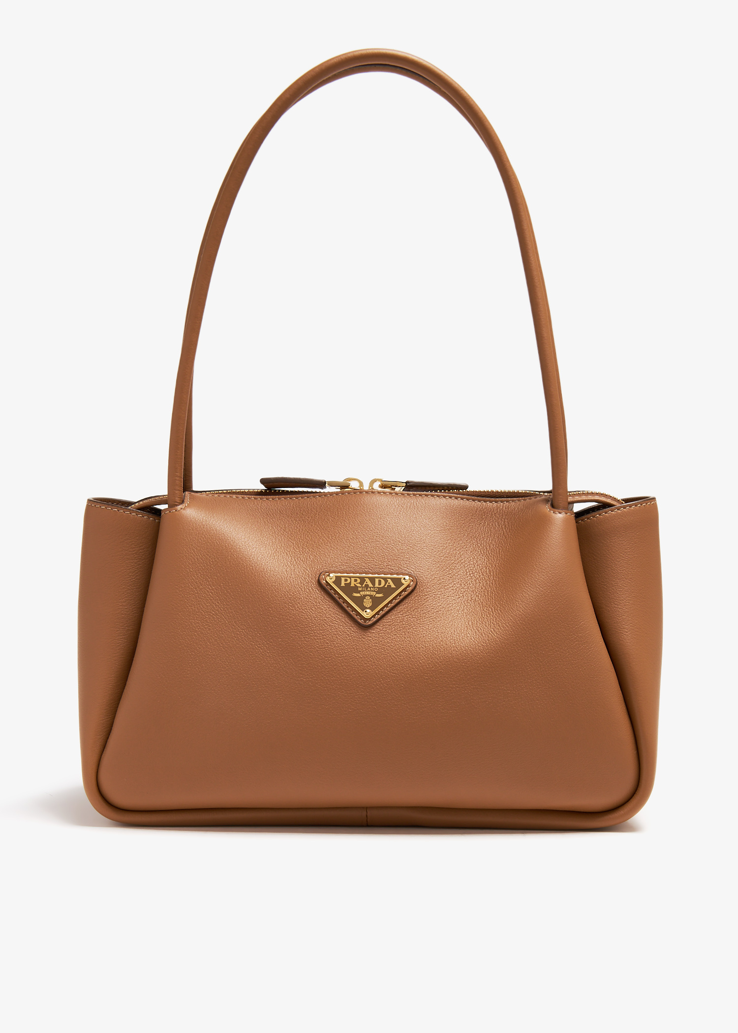 Prada Prada Darling 中号皮革手袋- 女士- 棕色| Level Shoes