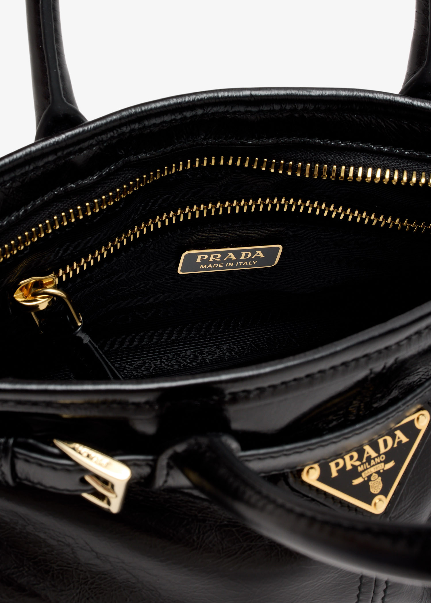 みなみ PRADA LEATHER HAND BAG Bolsa de ombro Prada Aimée média em couro Branco | PRADA
