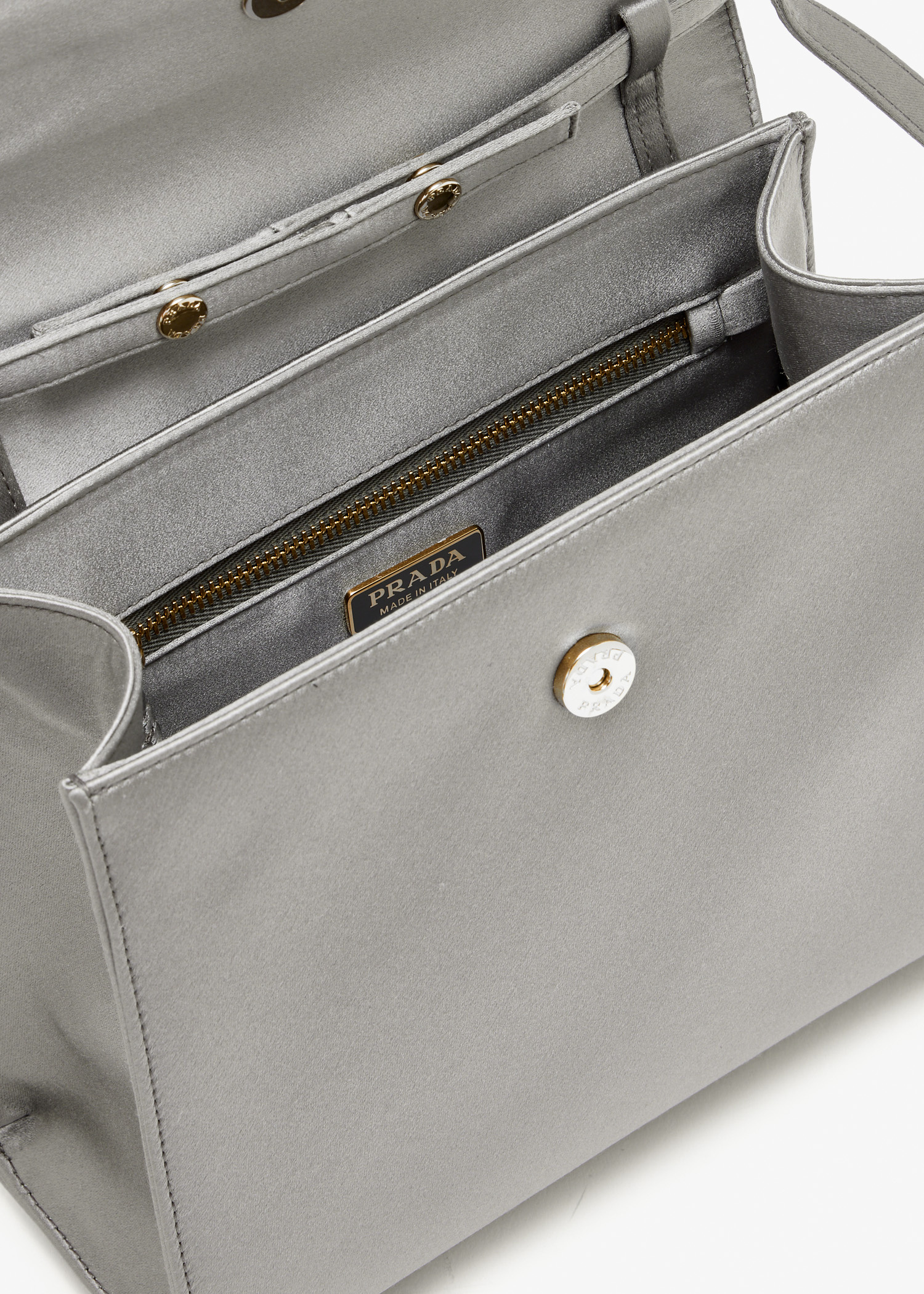 Prada Prada Minuit satin handbag for Women - Silver in UAE | Level
