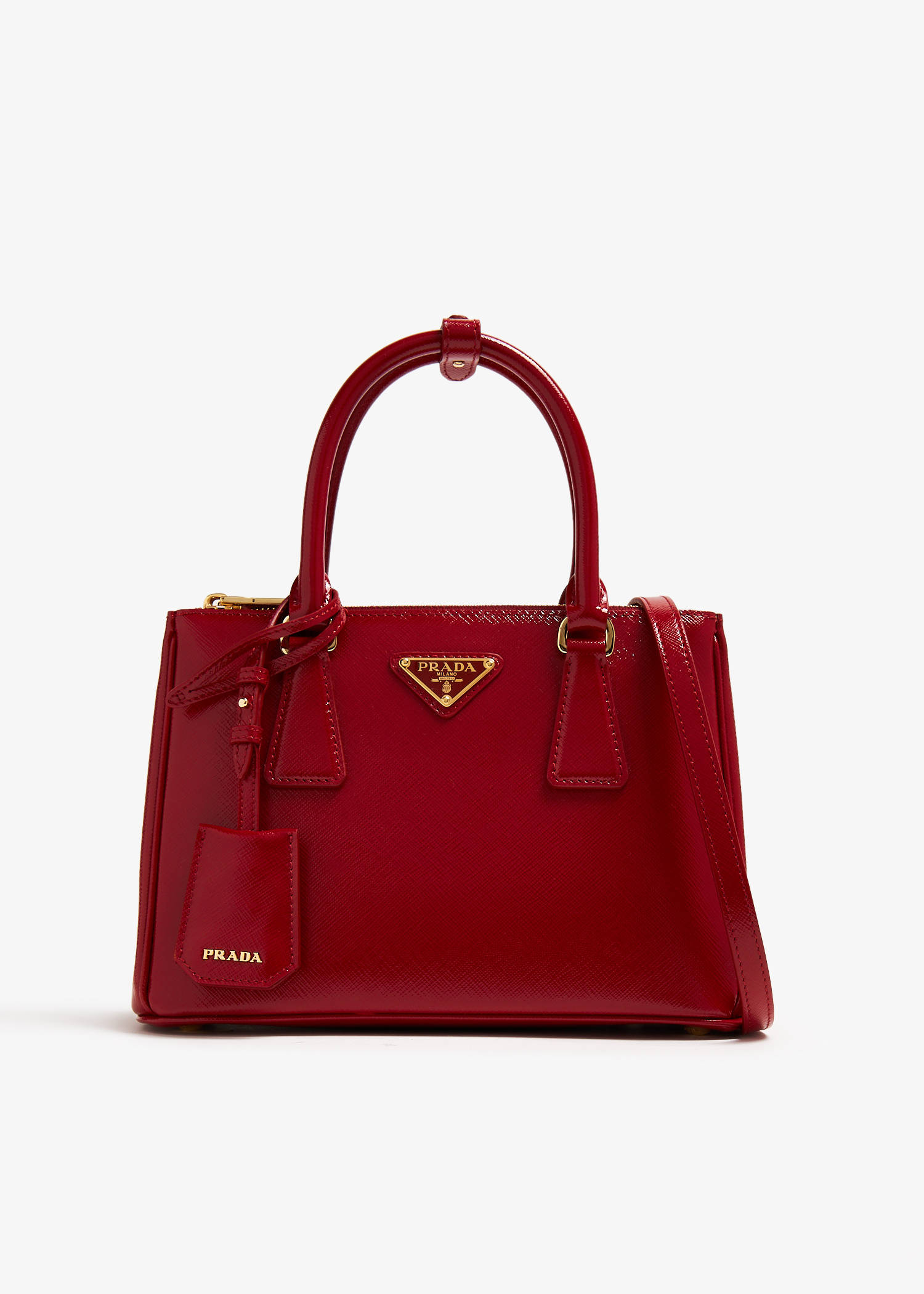 Prada Galleria Small Saffiano patent leather bag for Women