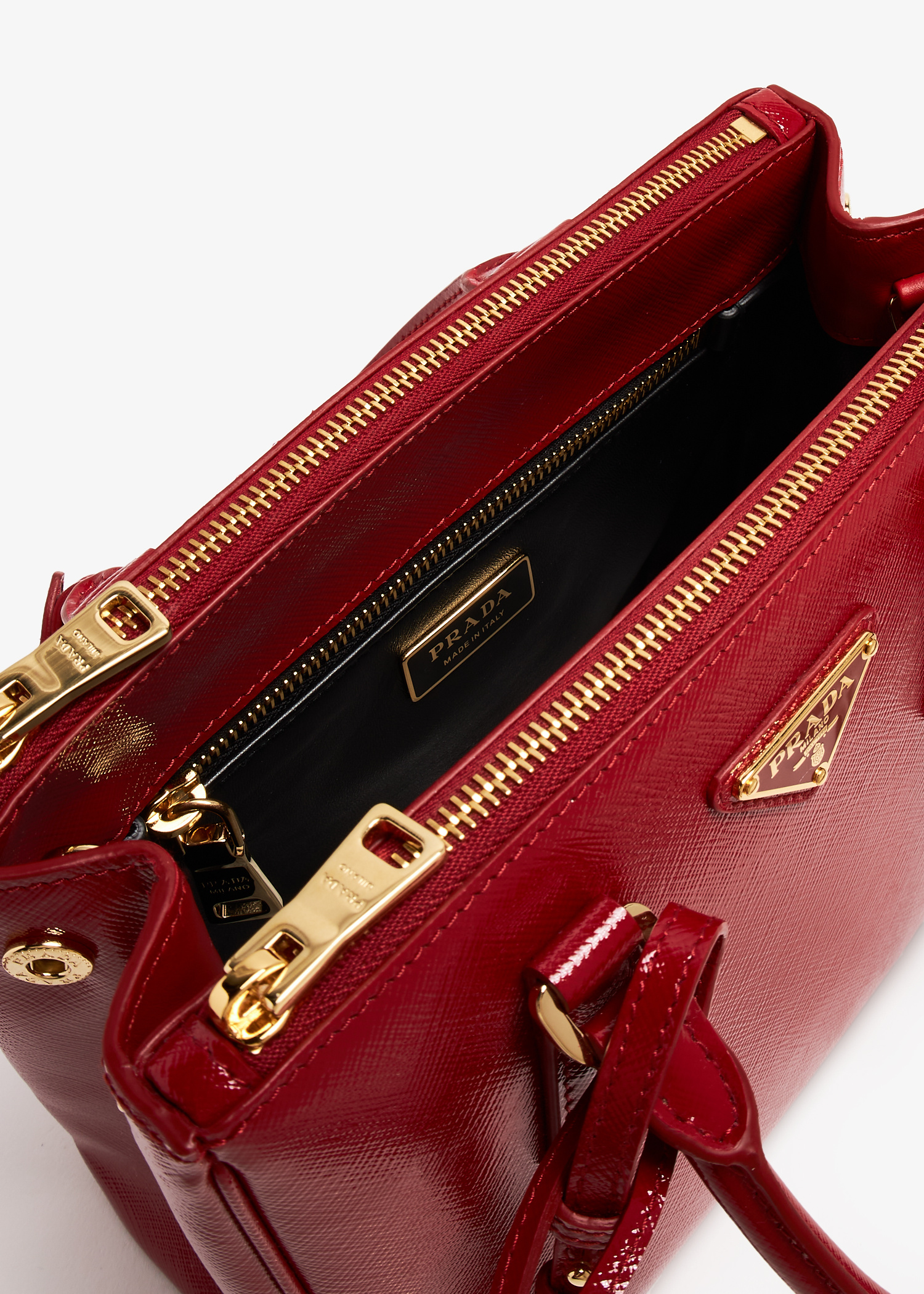 Prada Galleria Small Saffiano patent leather bag for Women