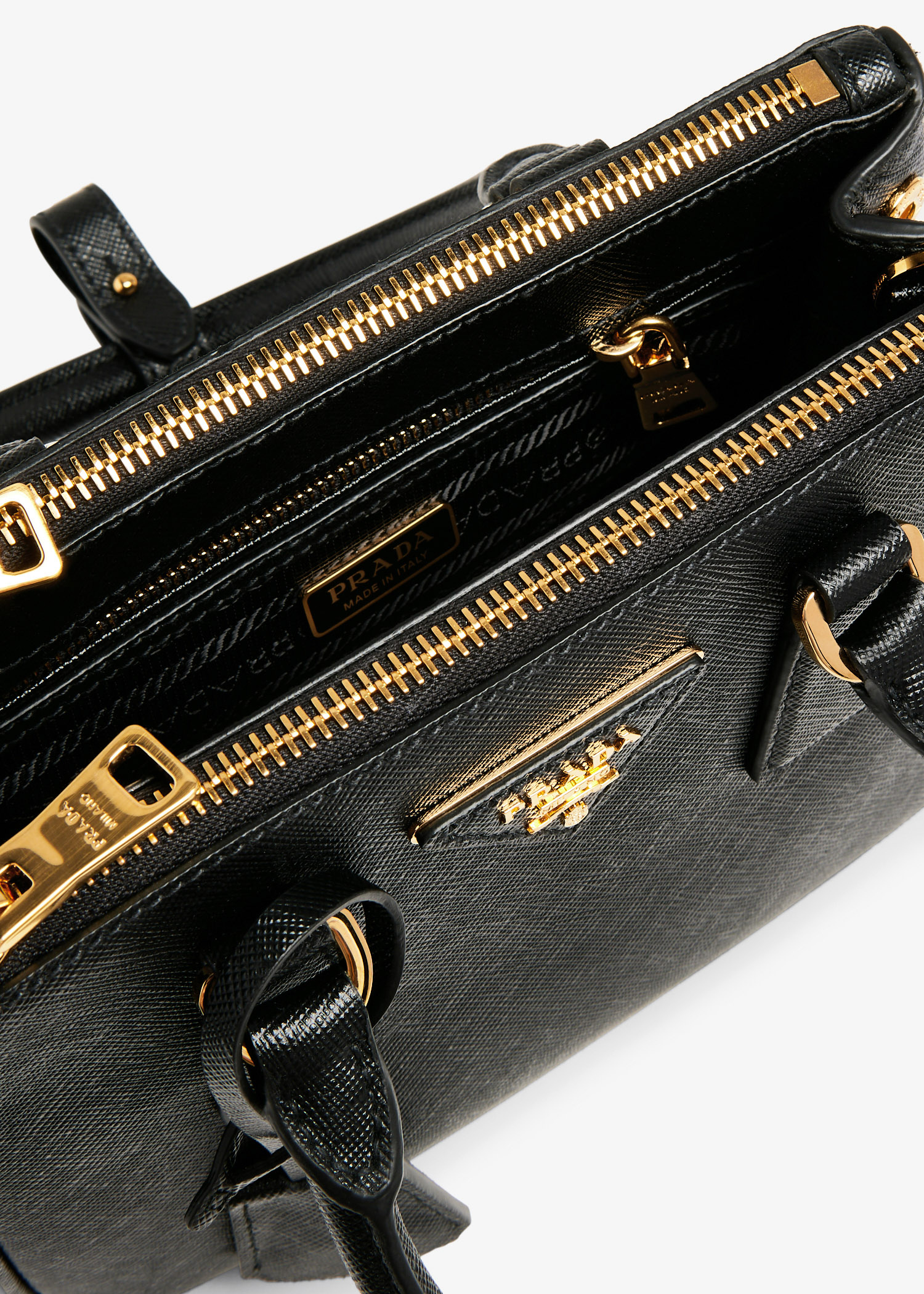 Prada Galleria leather mini bag for Women - Black in Qatar