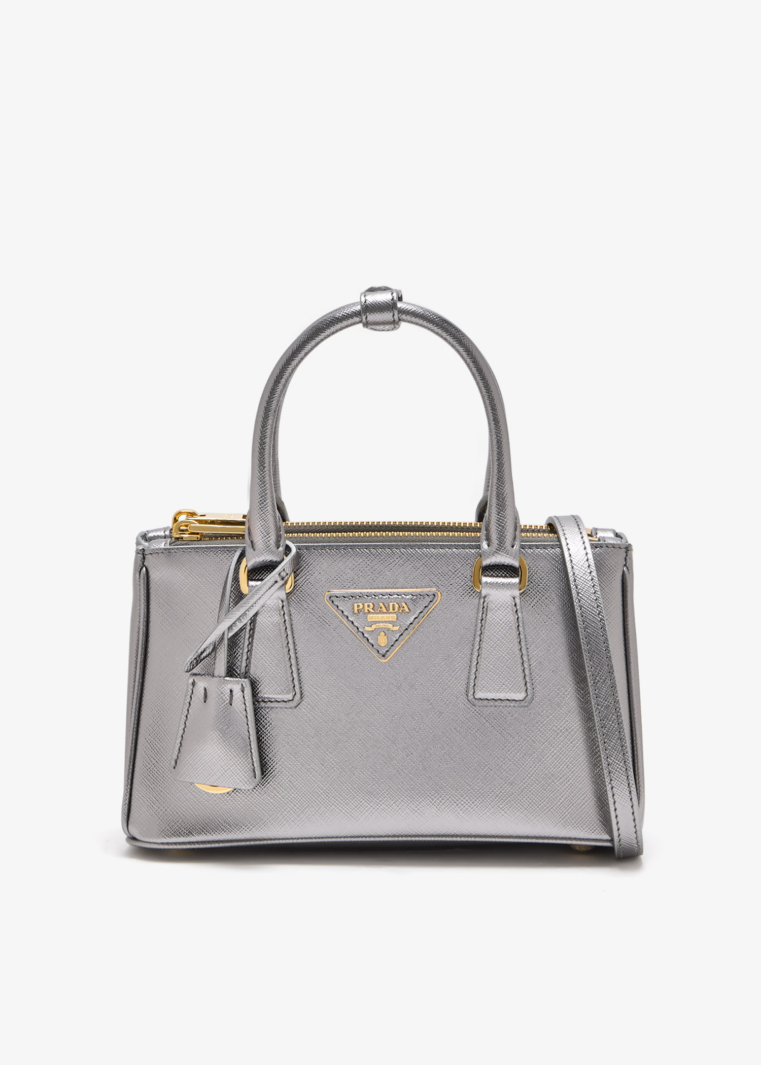 Prada Prada Galleria patent saffiano leather mini bag for Women