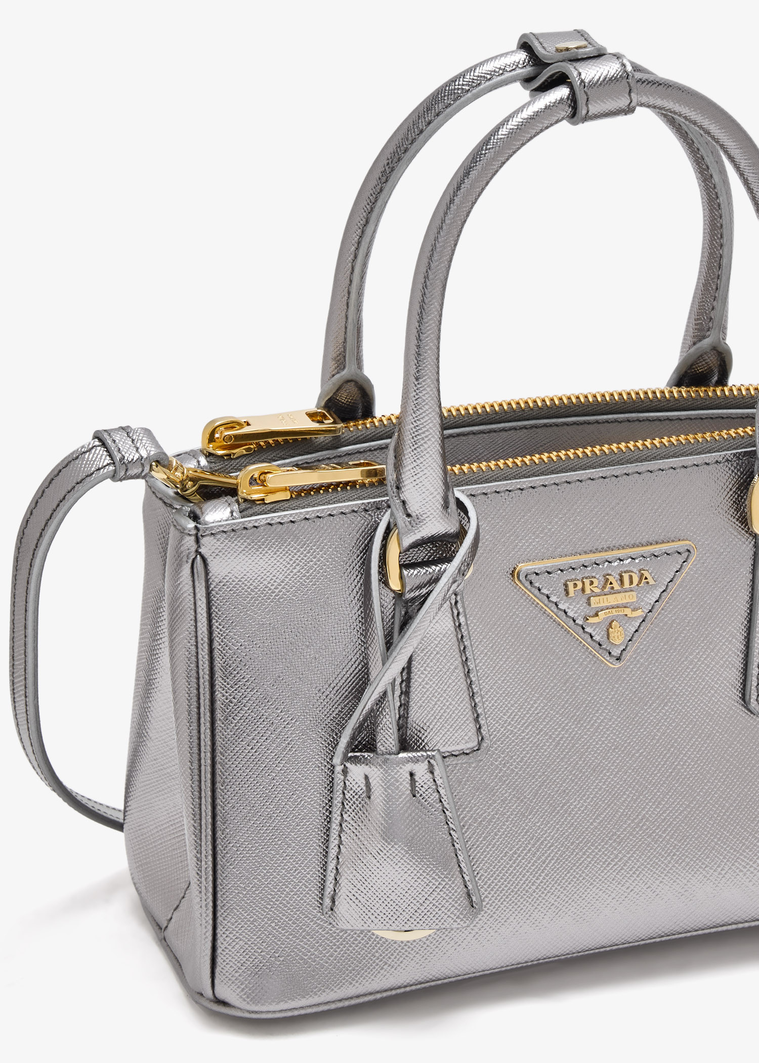 Prada Prada Galleria patent saffiano leather mini bag for Women