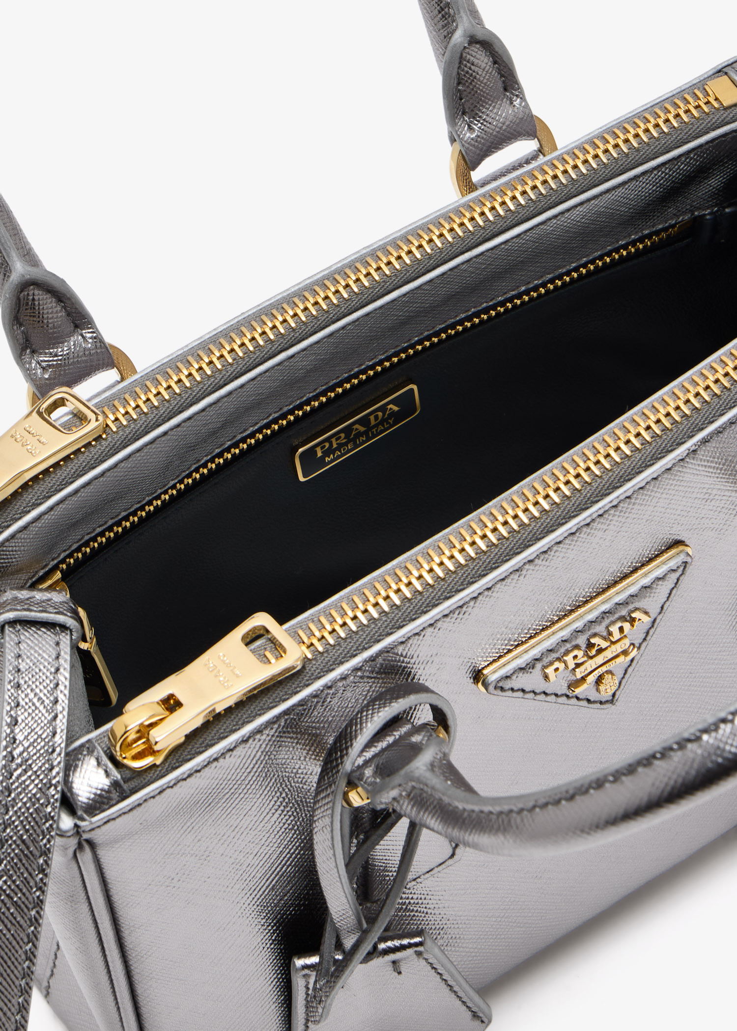 Prada Prada Galleria patent saffiano leather mini bag for Women