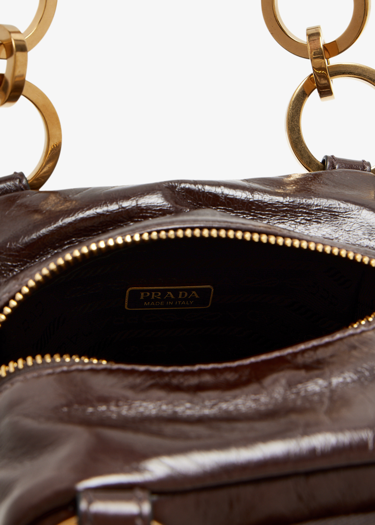 【日本入手困難】Prada Dangle leather top-handle mini-bag Black Prada Dangle leather top-handle mini-bag | PRADA