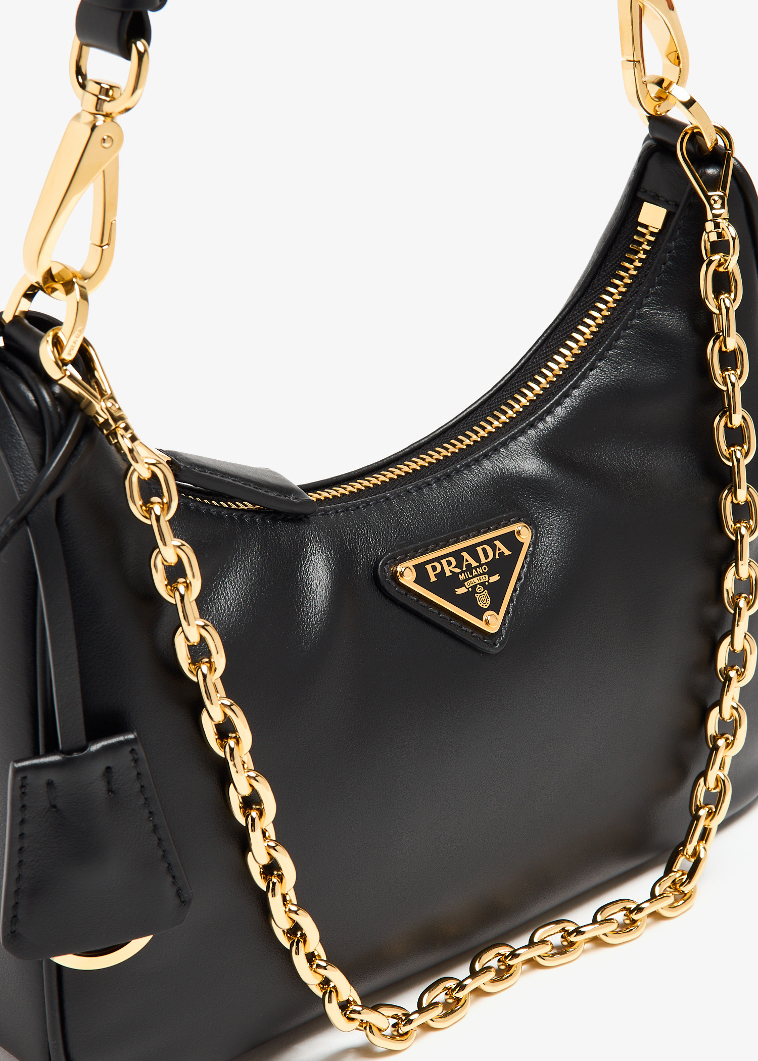 Prada Re-Edition leather mini bag for Women - Black in UAE