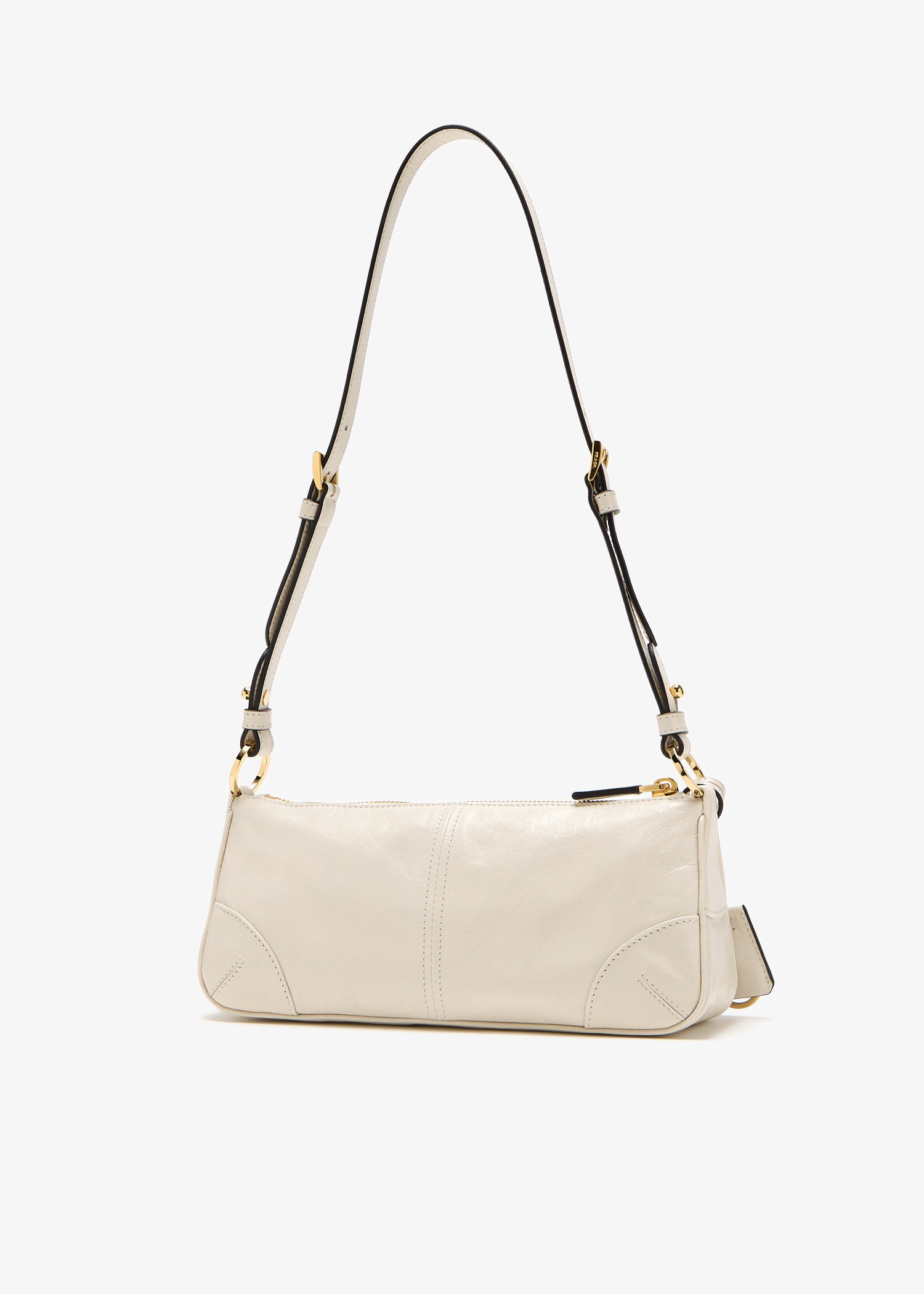 Prada Prada Re-Edition 2002 中号皮革肩背包女士- 白色| Level Shoes