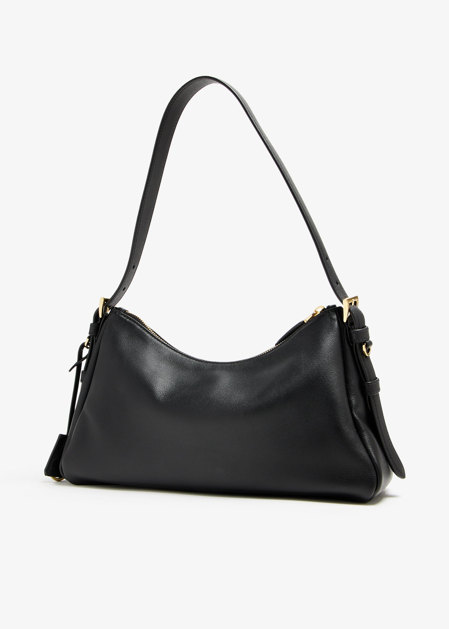 Prada Aimée medium leather shoulder bag for Women - Black in