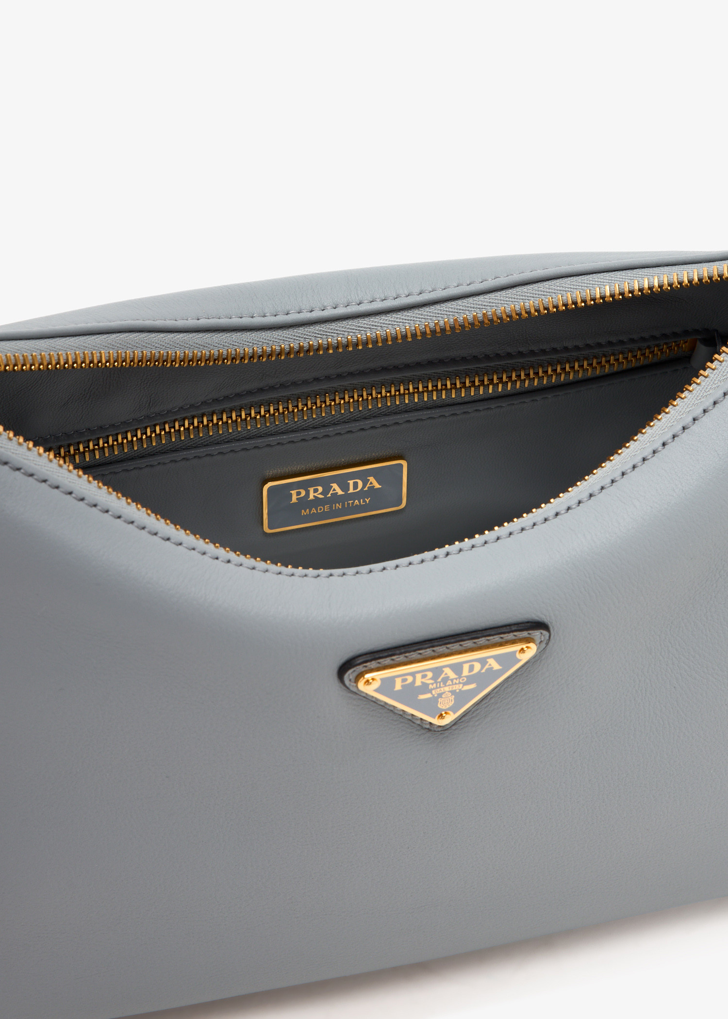 Prada Aimée medium leather shoulder bag for Women - Blue in