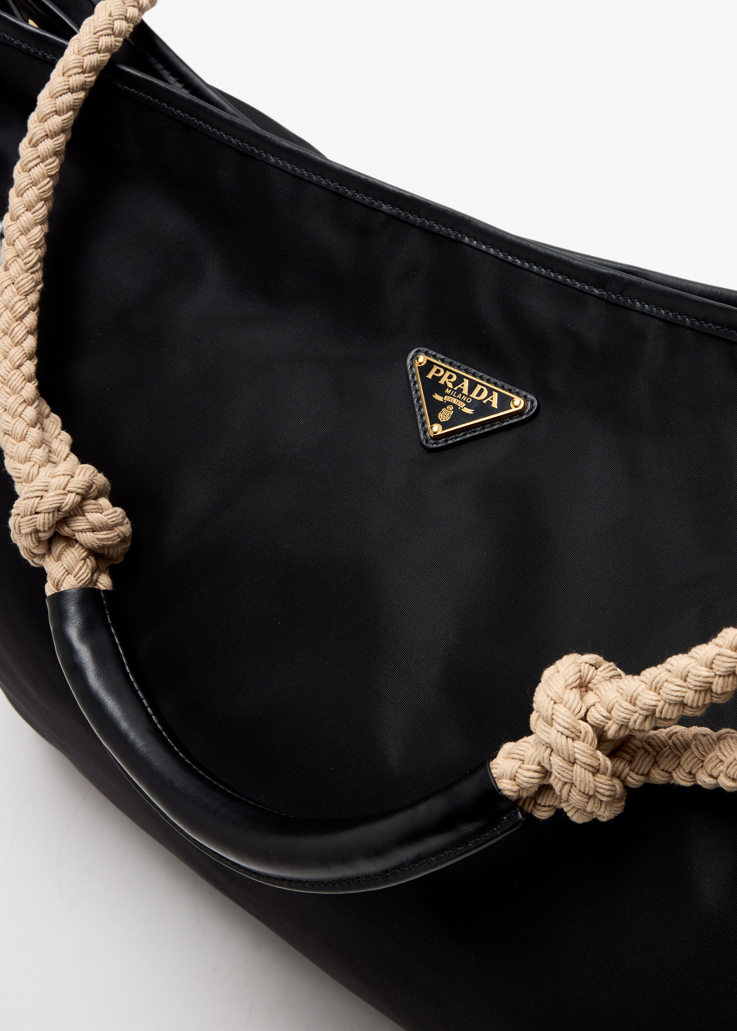 Prada Mariner Re-Nylon large shoulder bag for Women - Black