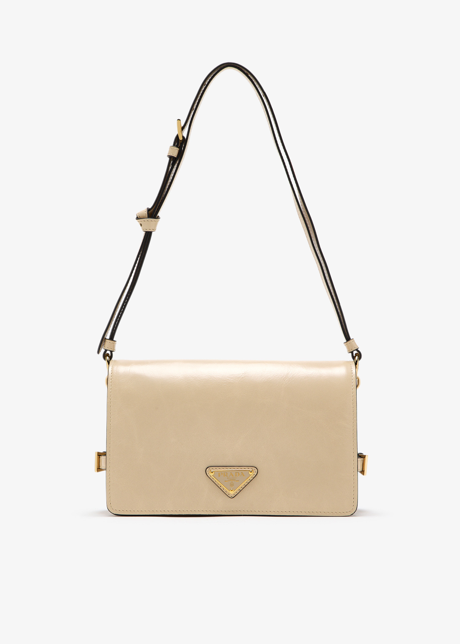 Prada Leather shoulder bag for Women - Beige in UAE | Level Shoes