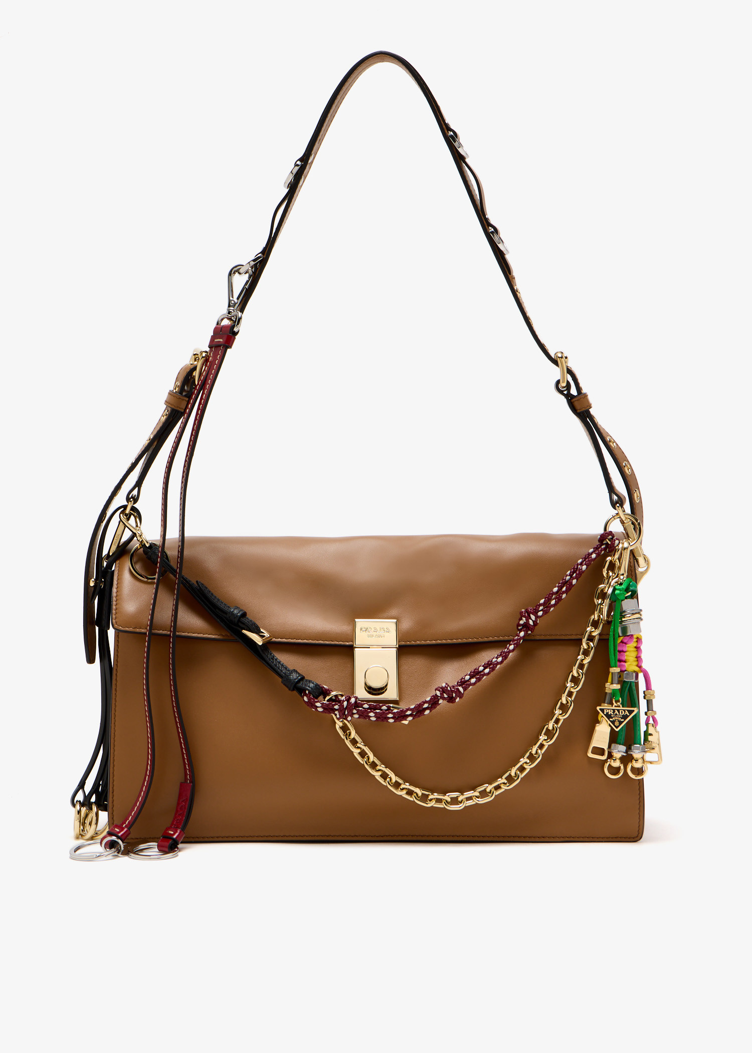 Prada Soft Sound large leather shoulder bag for Women