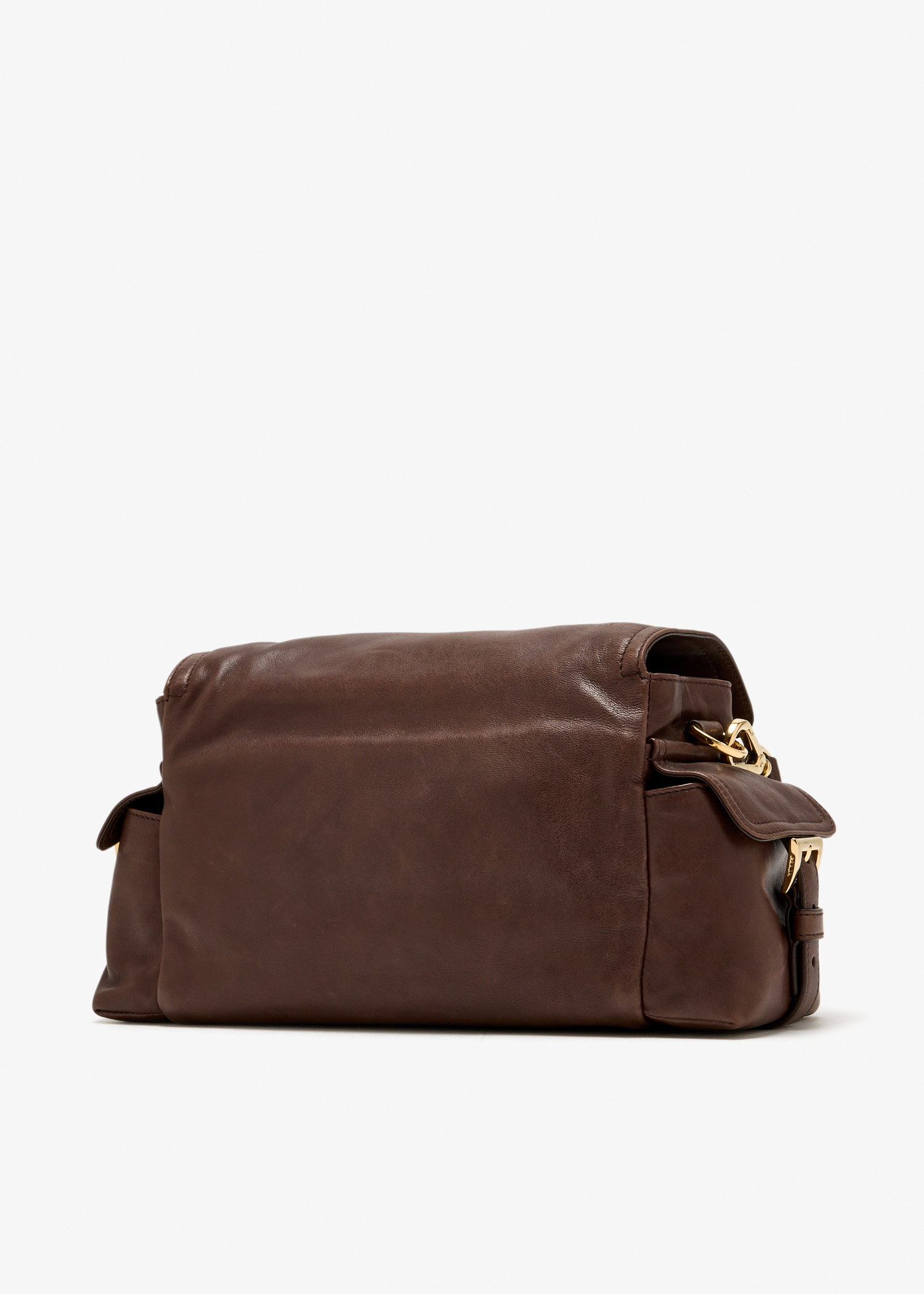 Prada Prada Explore 中号纳帕皮革肩背包女士- 棕色| Level Shoes