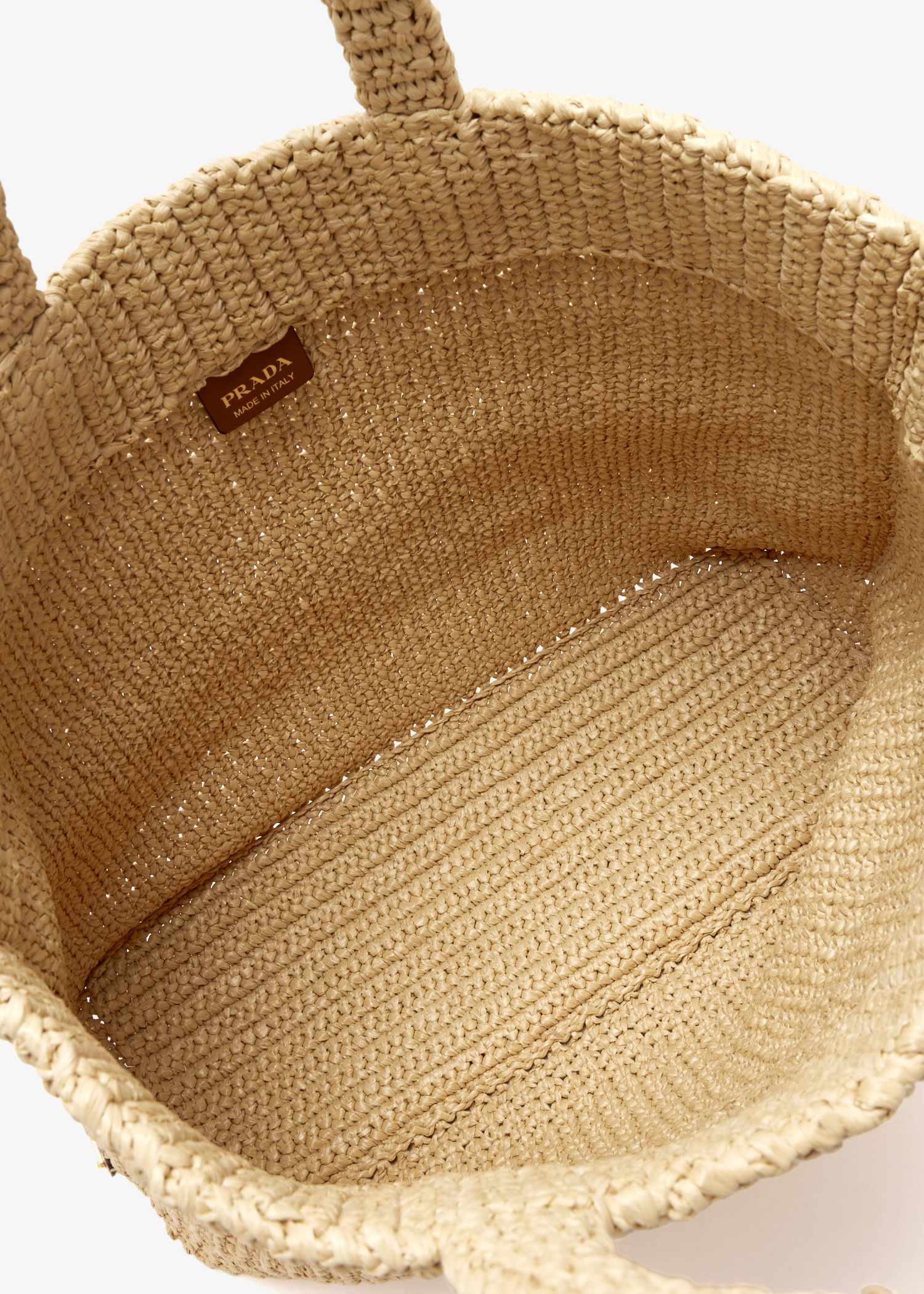 Prada Crochet tote bag for Women - Beige in UAE | Level Shoes