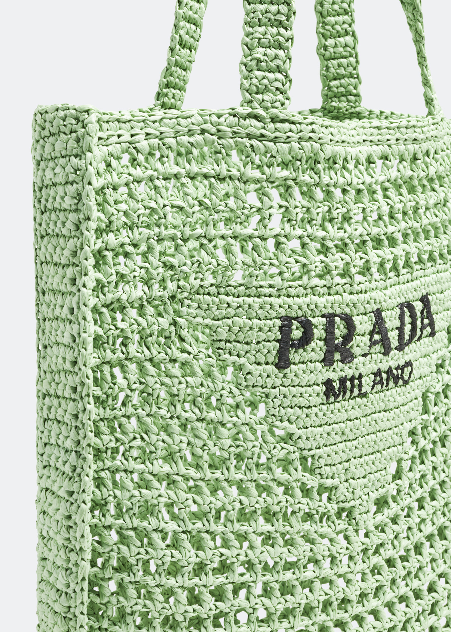 Prada Raffia tote bag for Women - Green in UAE | Level Shoes